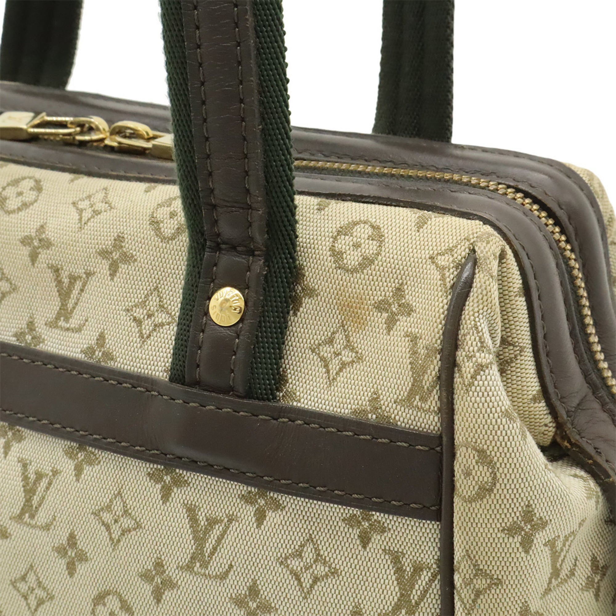 Louis Vuitton Monogram Mini Khaki Brown Canvas Leather Handbag (Pre-Owned)