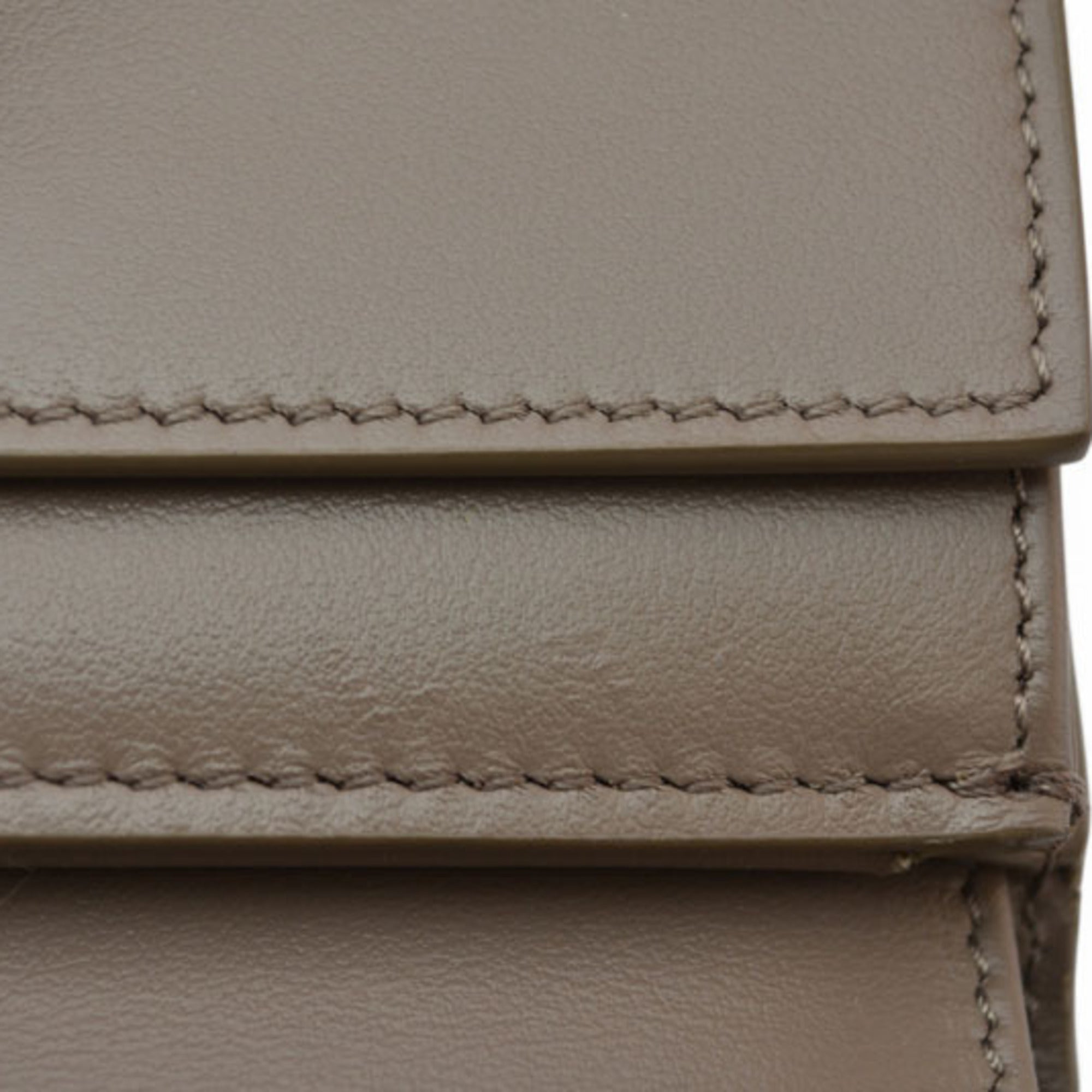Celine Blue Gray Leather Wallet (Bi-Fold) (Pre-Owned)