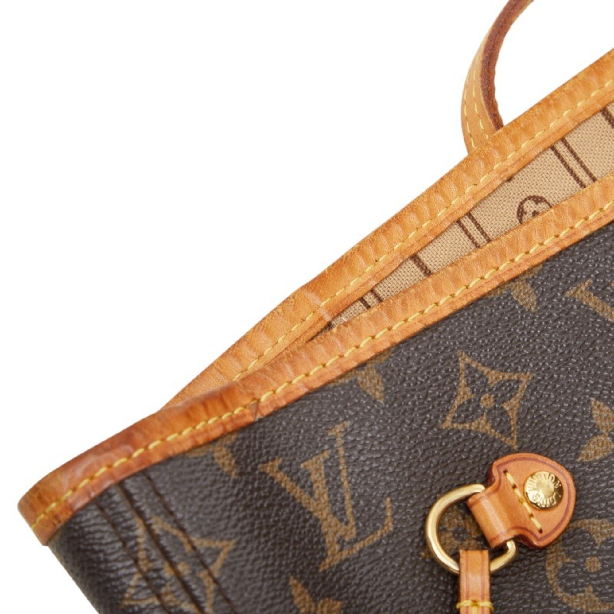 Louis Vuitton Brown Pvc Leather Shoulder Bag Tote Bag (Pre-Owned)
