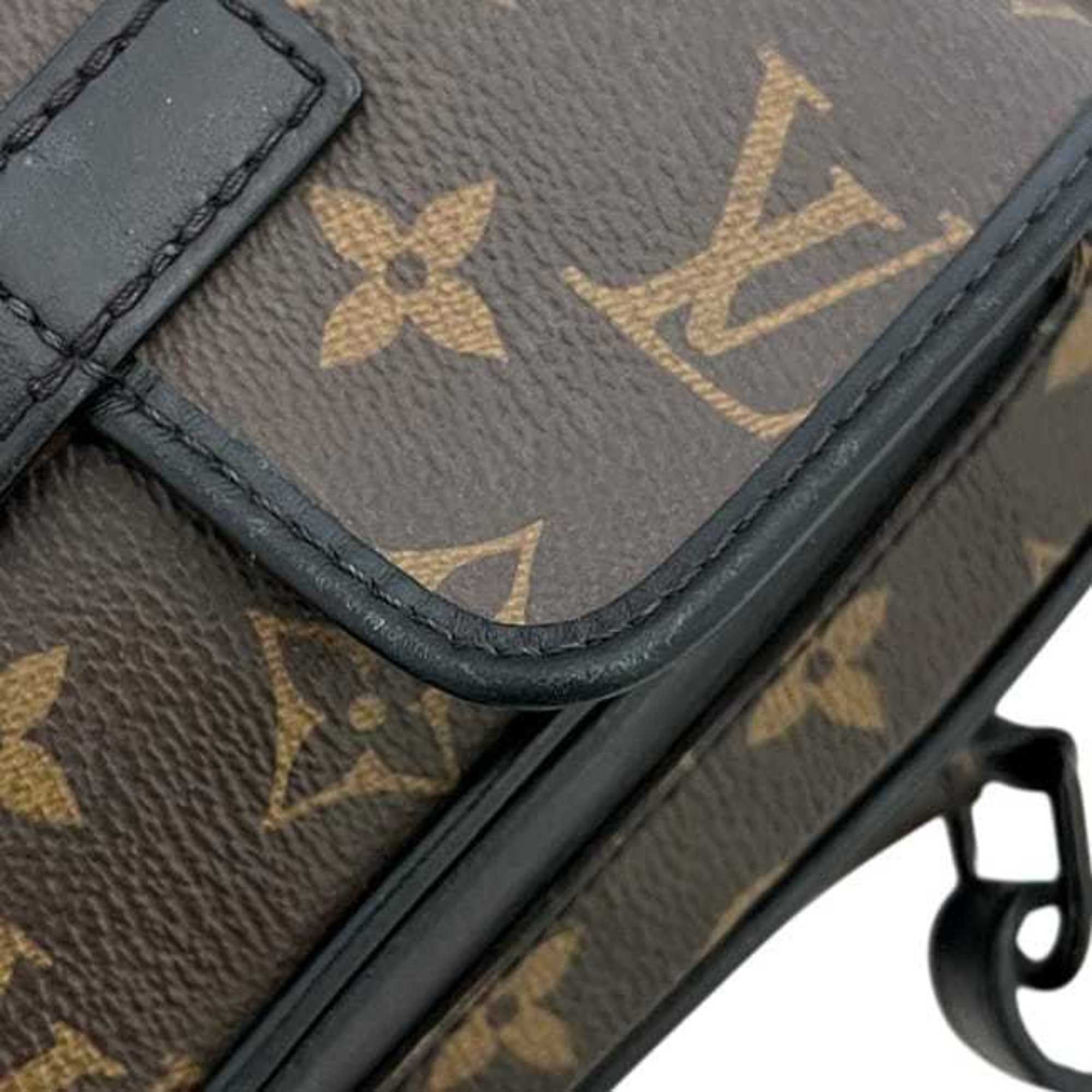 Louis Vuitton Black Brown Monogram Monogram Pochette Shoulder Bag (Pre-Owned)