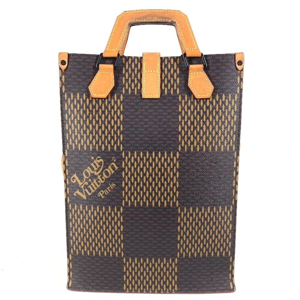 Louis Vuitton Brown Damier Canvas Shoulder Bag Tote Bag (Pre-Owned)