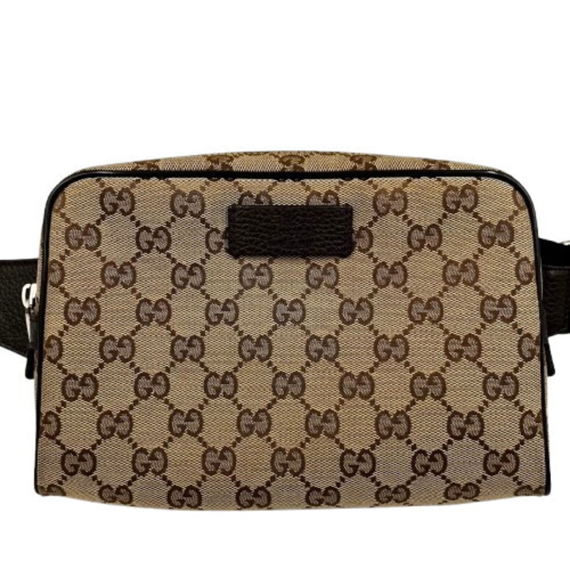 Gucci Gg Canvas Brown Gg Canvas Sling Bag (Pre-Owned)