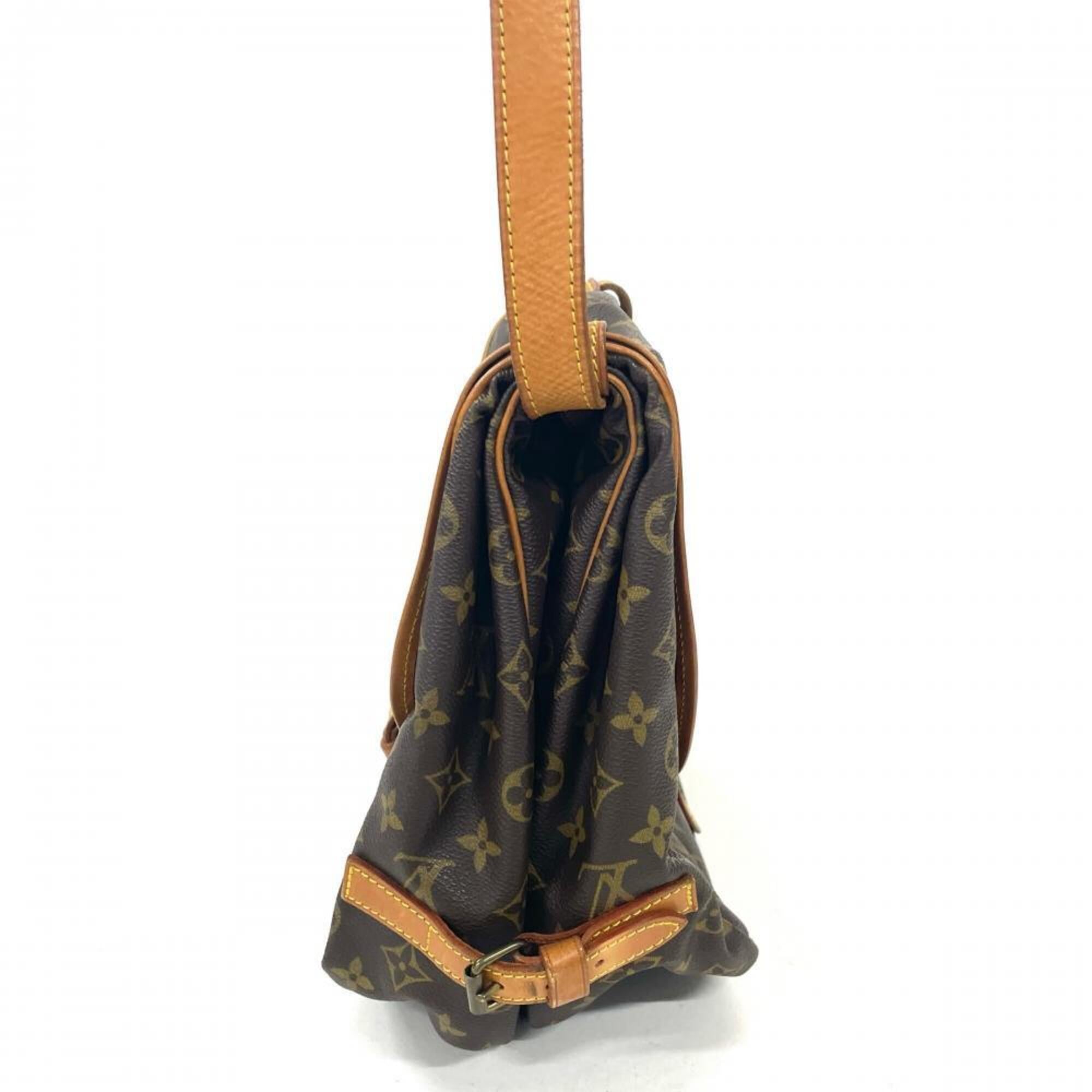 Louis Vuitton Brown Monogram Canvas Shoulder Bag (Pre-Owned)