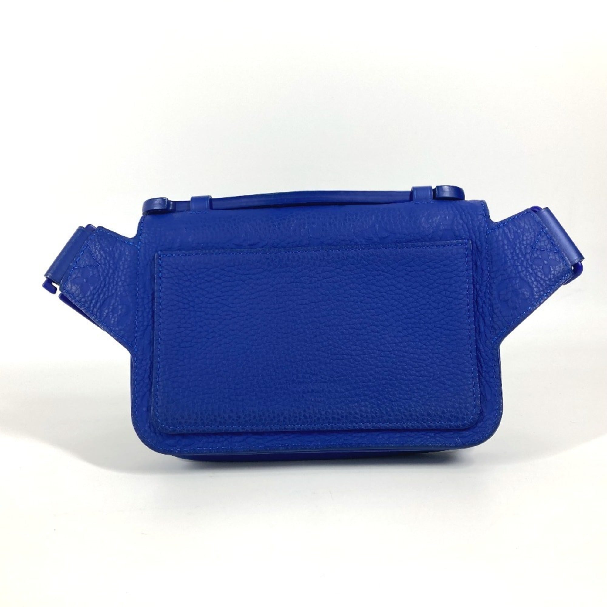Louis Vuitton Blue Leather Shoulder Bag Sling Bag (Pre-Owned)