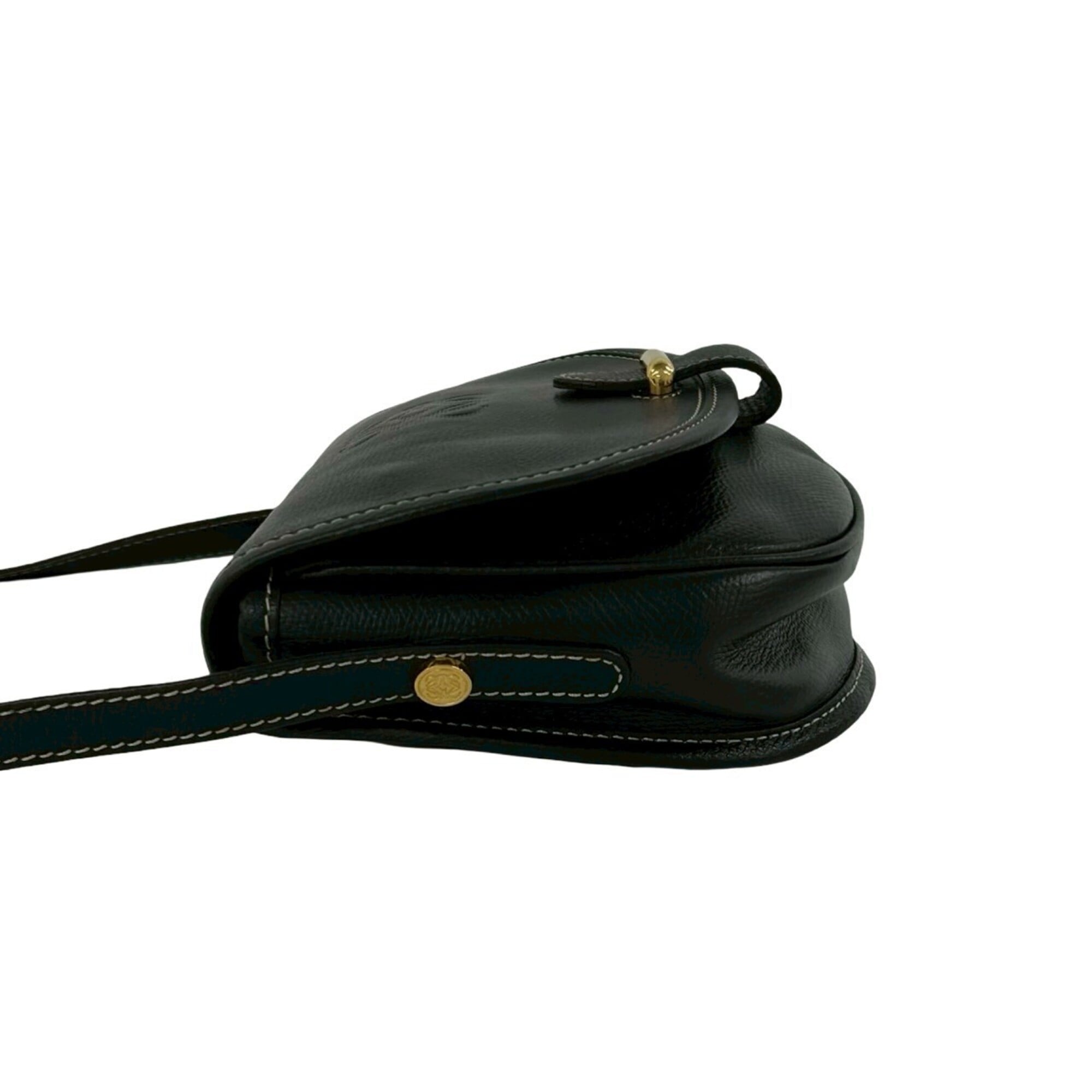 Loewe Black Leather Pochette Shoulder Bag (Pre-Owned)