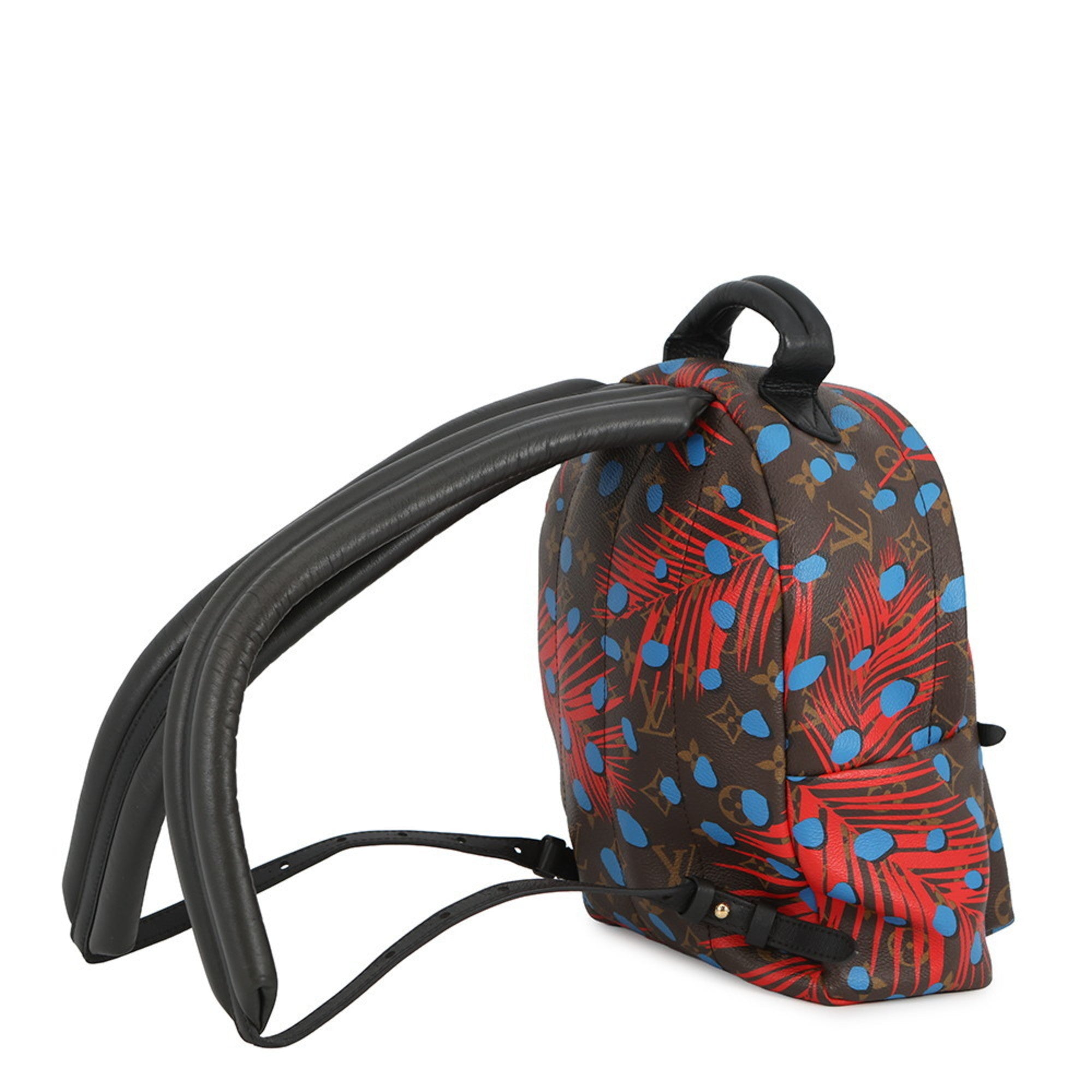 Louis Vuitton Black Blue Monogram Noir Red Color Monogram Handbag (Pre-Owned)