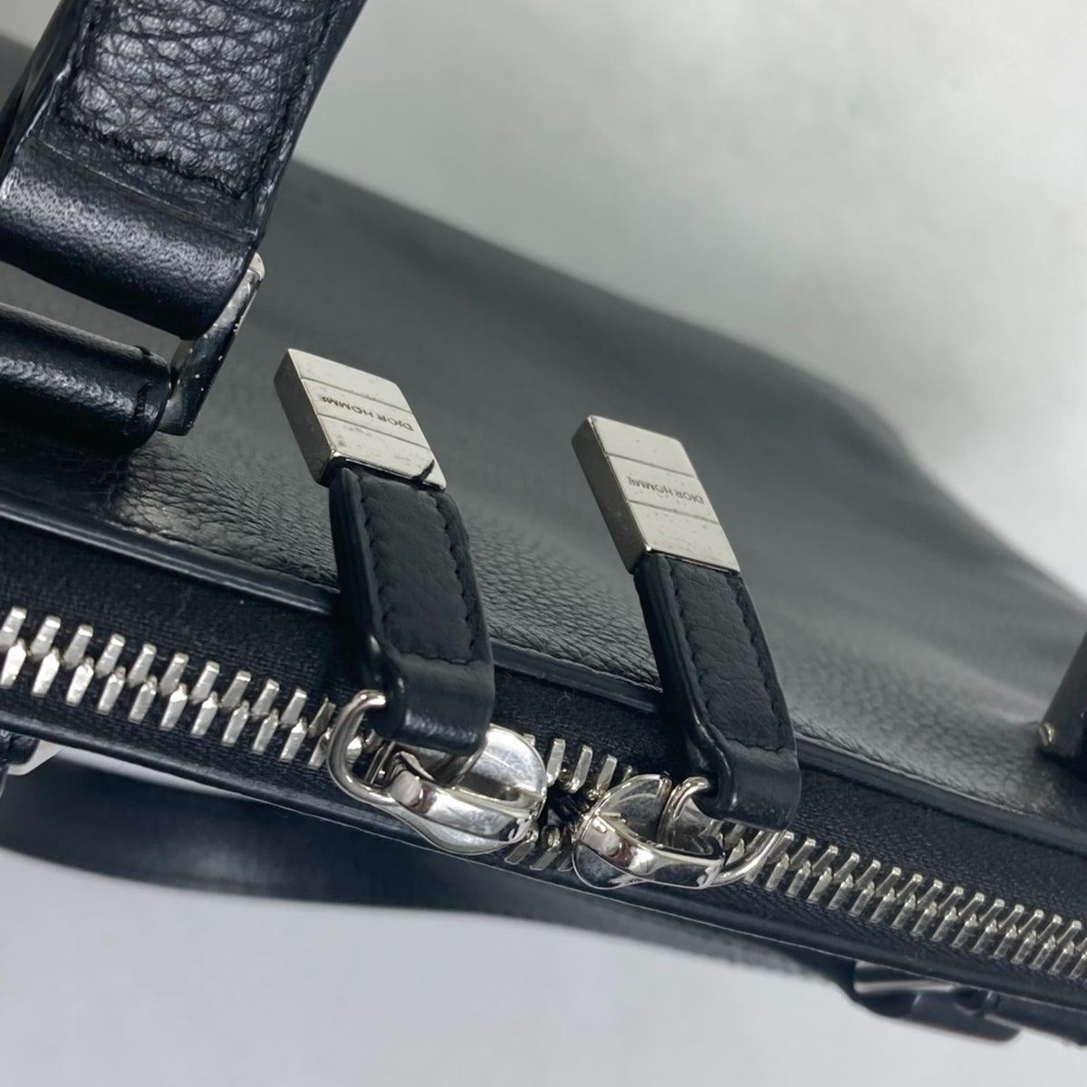 Dior Homme Black Leather Briefcase (Pre-Owned)