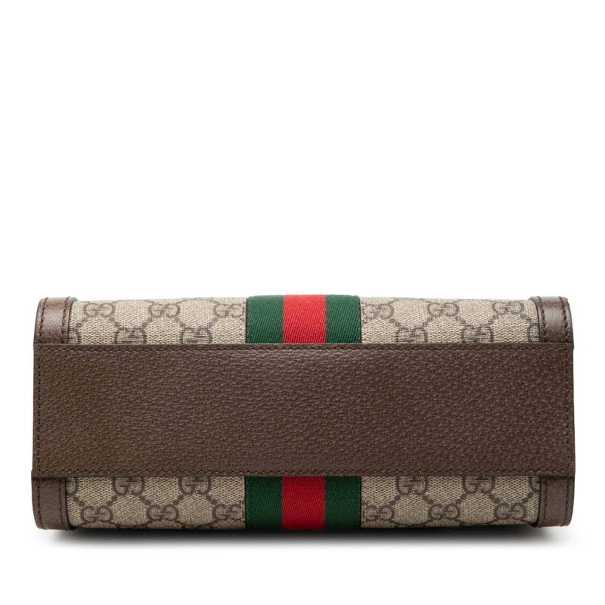 Gucci Beige Brown Pvc Leather Handbag Shoulder Bag (Pre-Owned)
