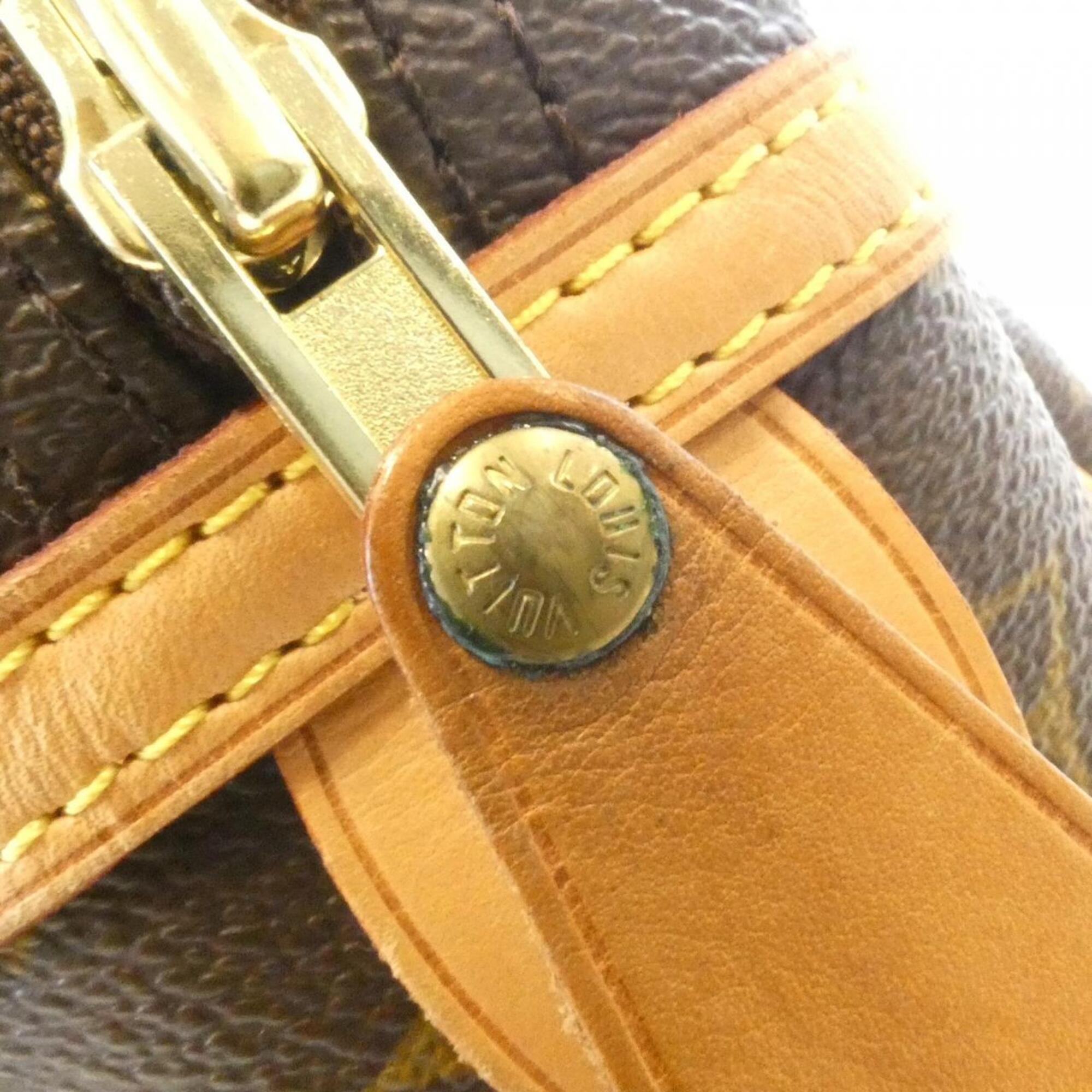Louis Vuitton Monogram Marron Coated Canvas Shoulder Bag (Pre-Owned)
