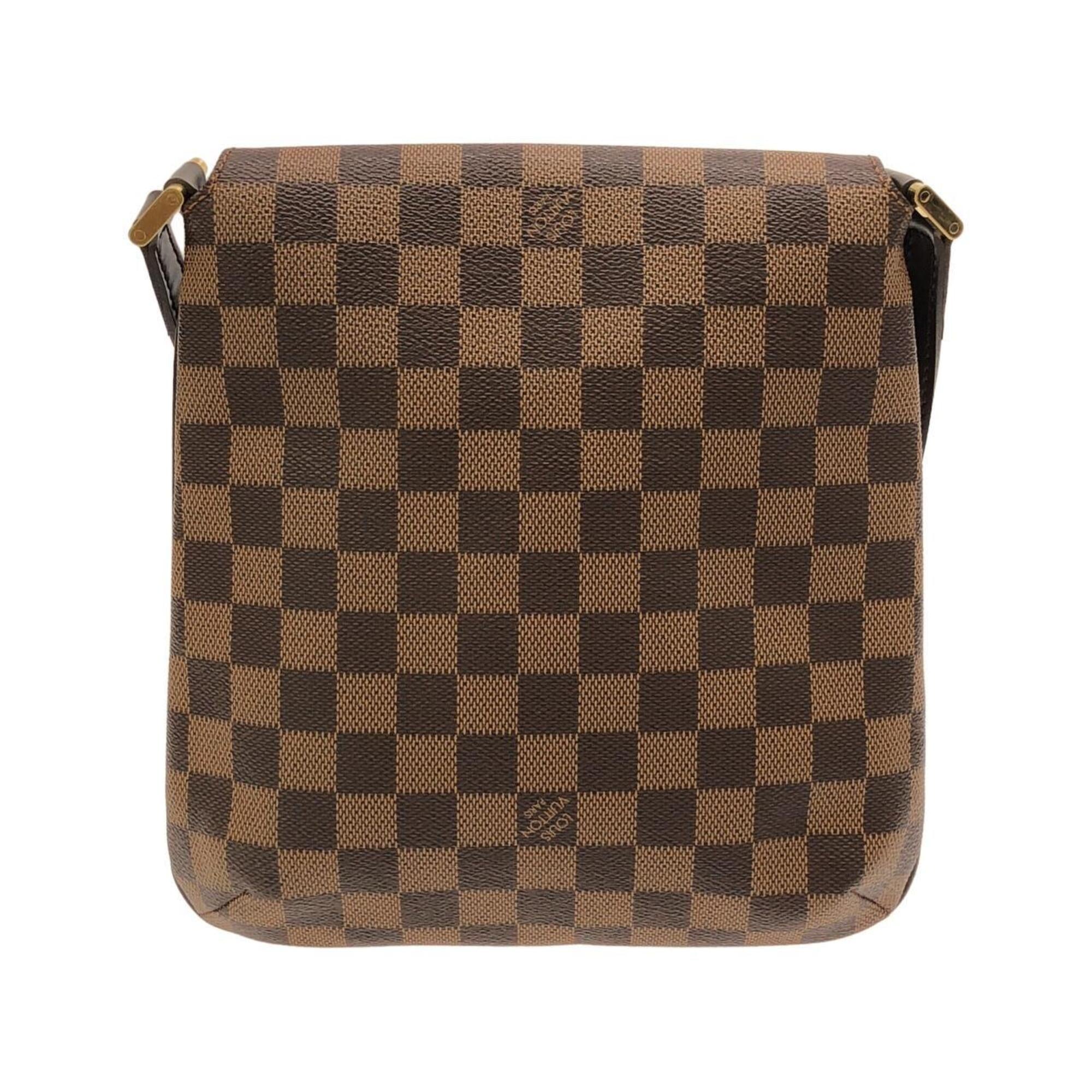 Louis Vuitton Damier Canvas Ebene Coated Canvas Shoulder Bag (Pre-Owned)
