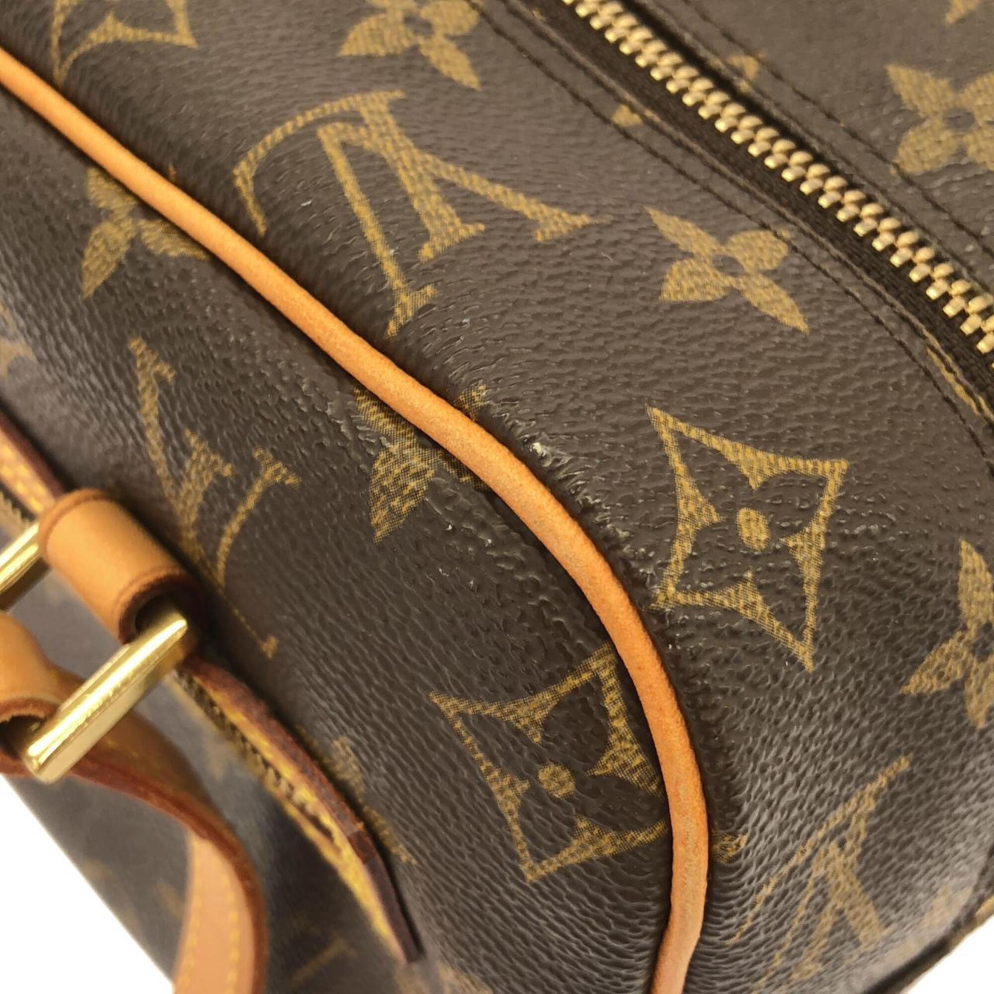 Louis Vuitton Monogram Marron Coated Canvas Shoulder Bag (Pre-Owned)