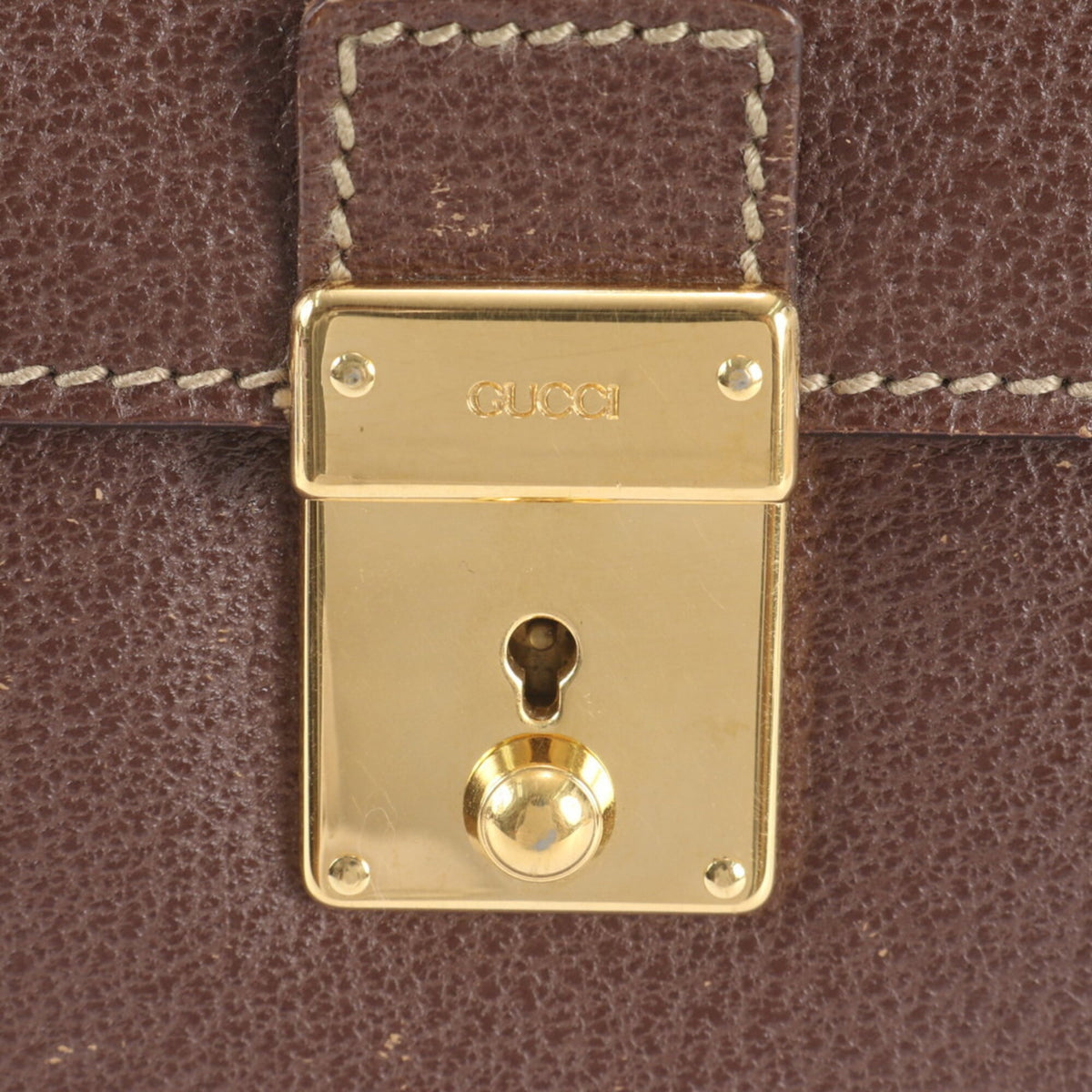 Gucci Brown Leather Crossbody Bag Handbag Shoulder Bag (Pre-Owned)