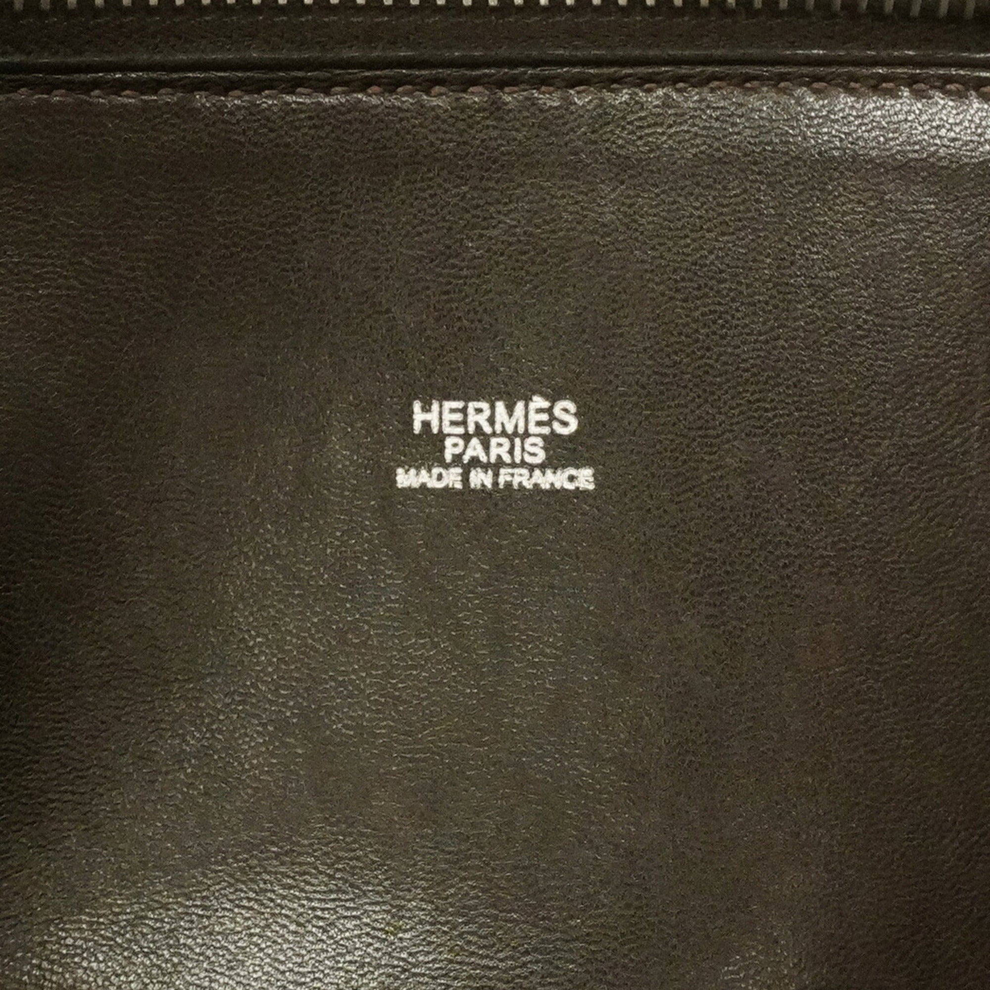 Hermes Brown Taurillon Clemence Leather Handbag (Pre-Owned)