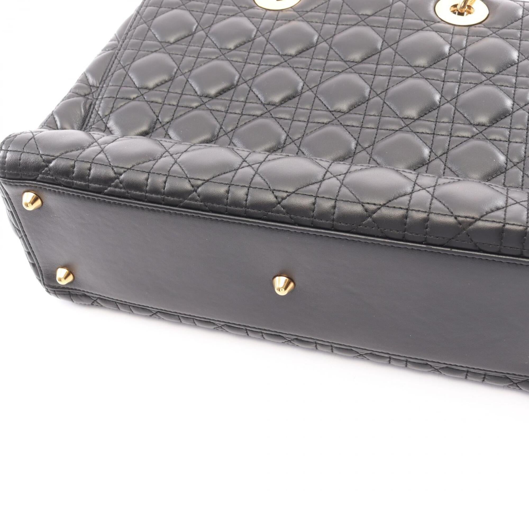 Christian Dior Black Leather Handbag (Pre-Owned)