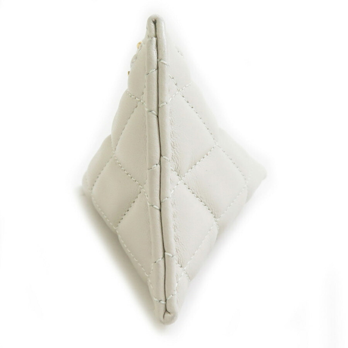 Saint Laurent Ivory Leather Coin Purse/Coin Case (Pre-Owned)