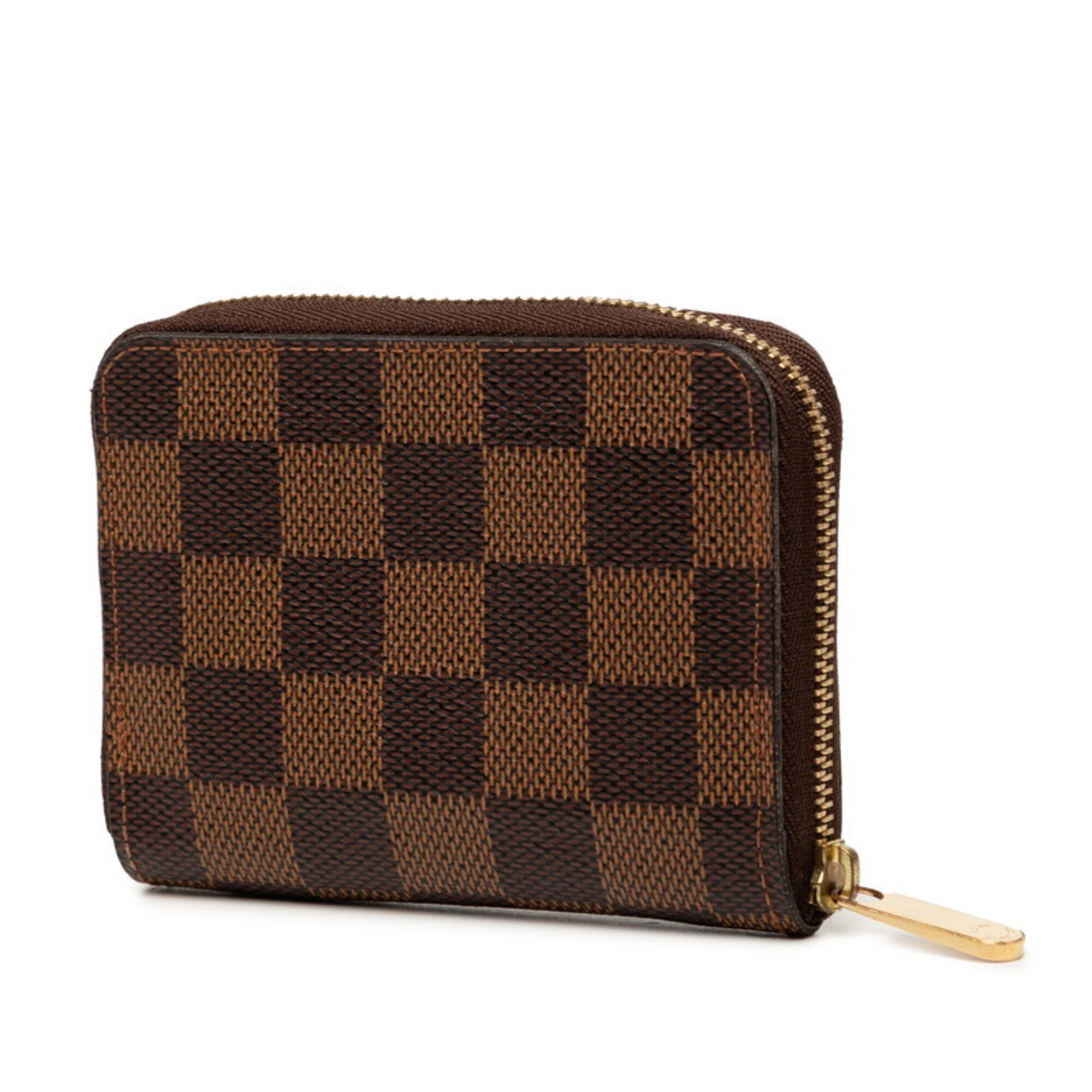 Louis Vuitton Brown Pvc Leather Coin Purse/Coin Case (Pre-Owned)