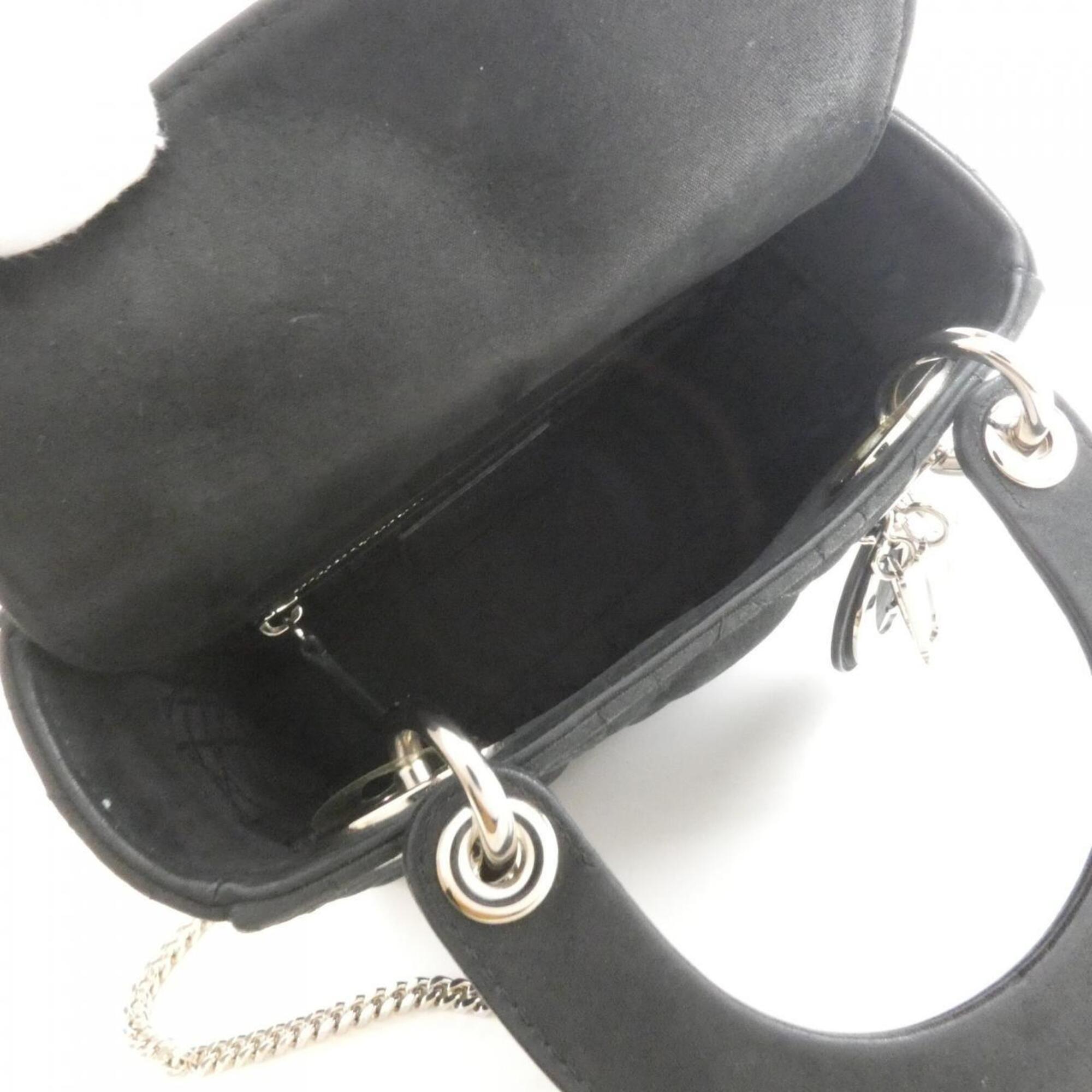 Christian Dior Black Leather Handbag (Pre-Owned)