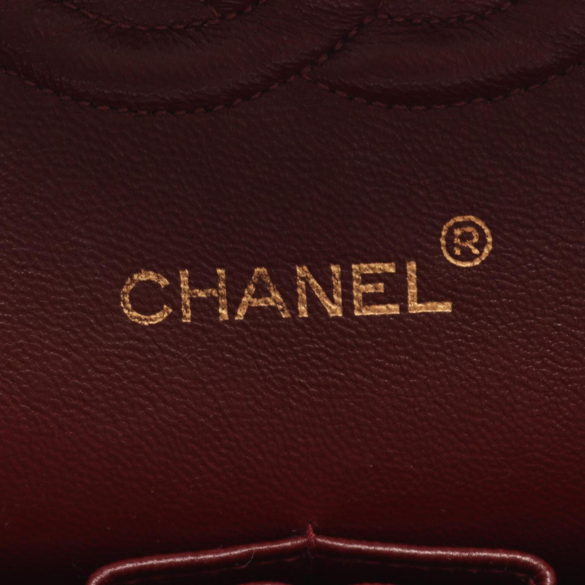Chanel Black Leather Handbag Shoulder Bag (Pre-Owned)