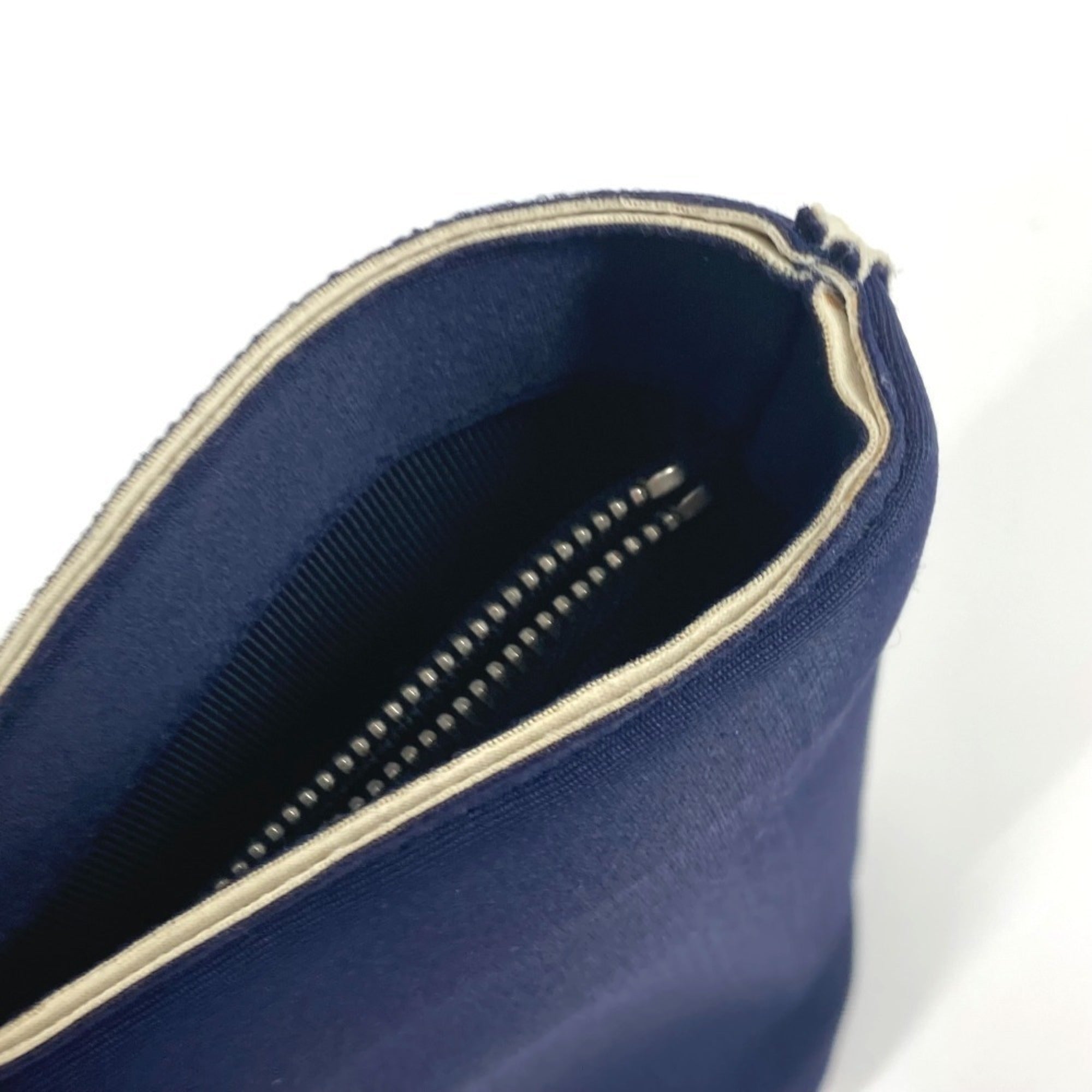 Chanel Navy Polyamide Handbag Tote Bag (Pre-Owned)