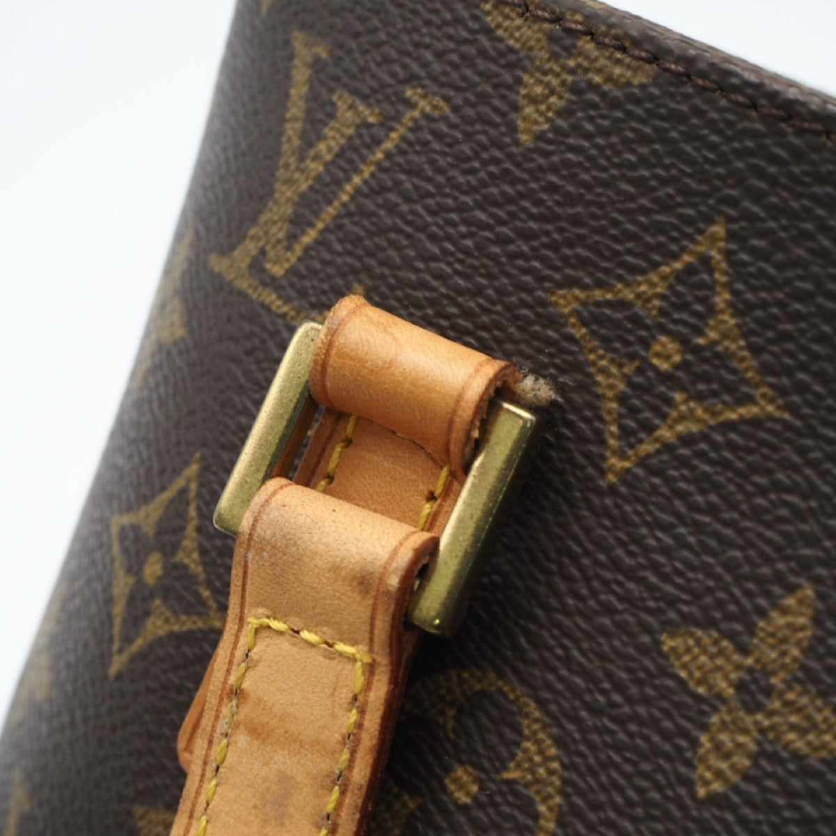 Louis Vuitton Monogram Brown Coated Canvas Leather Handbag (Pre-Owned)