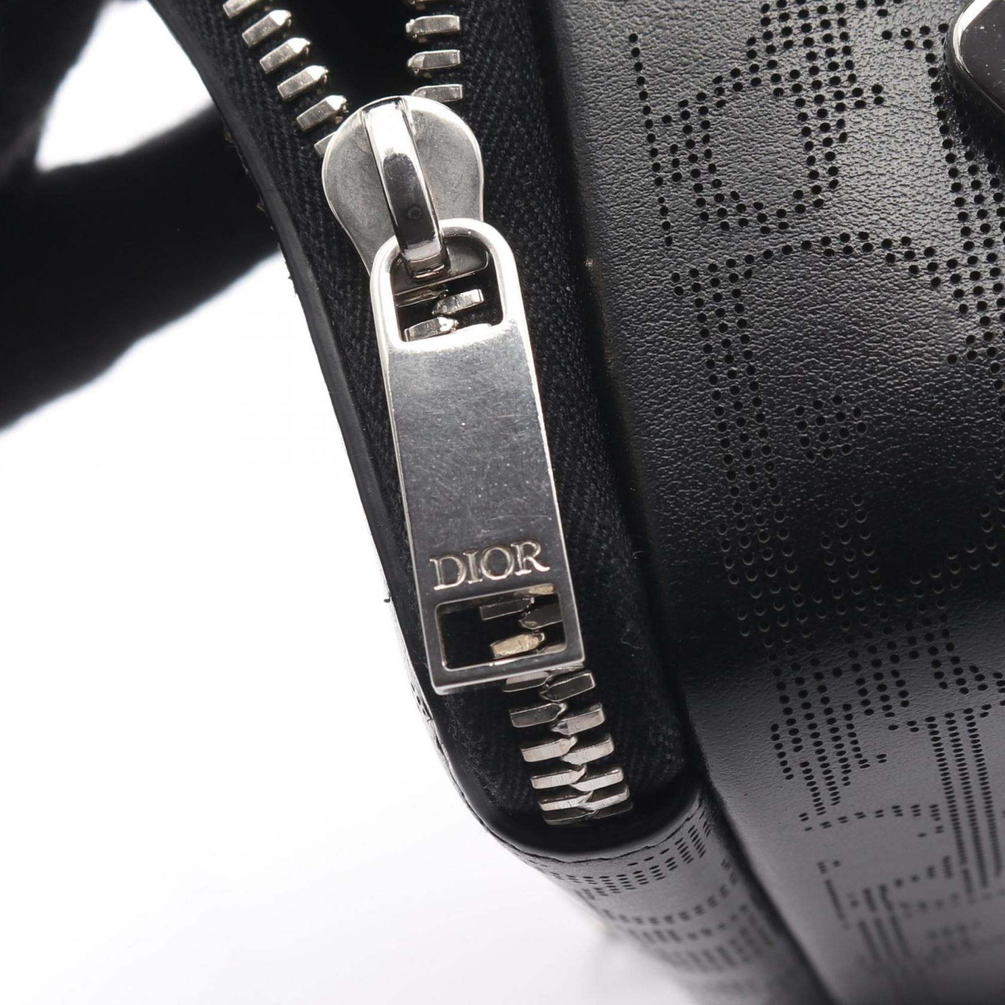 Christian Dior Black Leather Shoulder Bag (Pre-Owned)