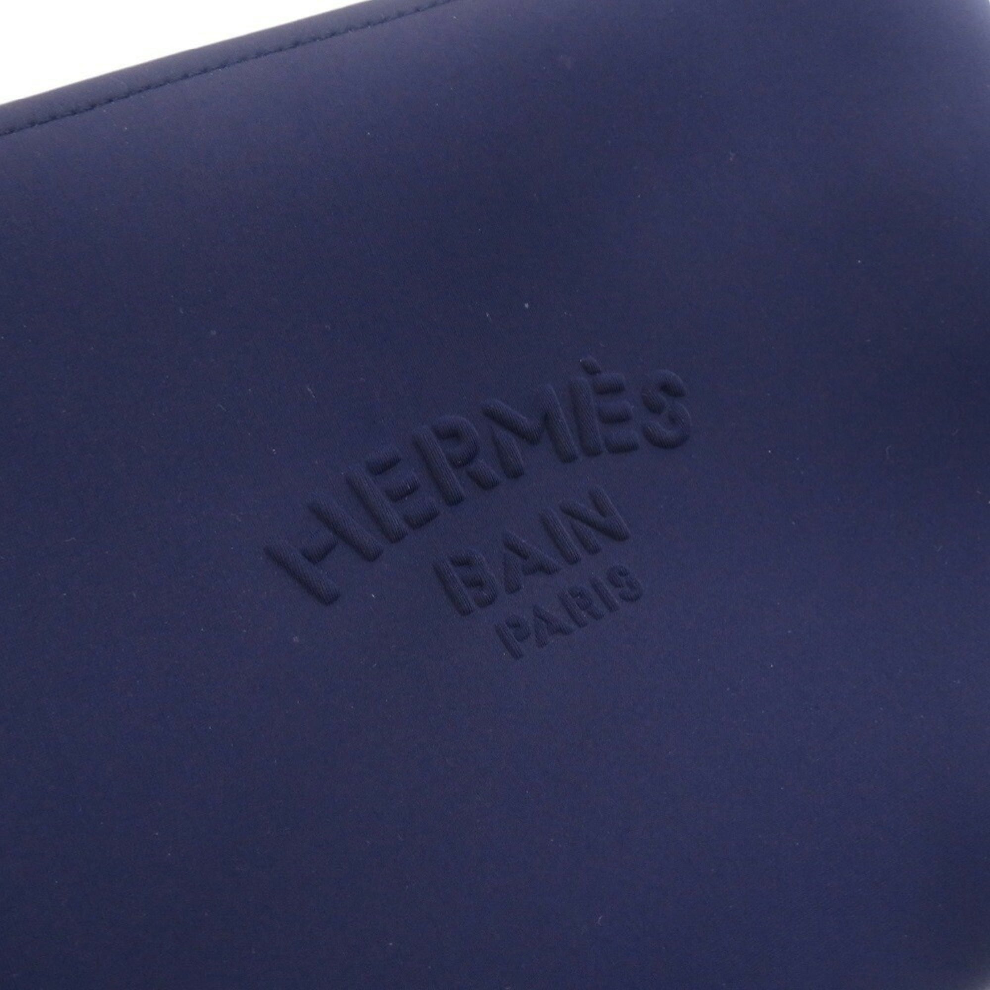 Hermes Blue Marine Nylon Elastane Pouch (Pre-Owned)