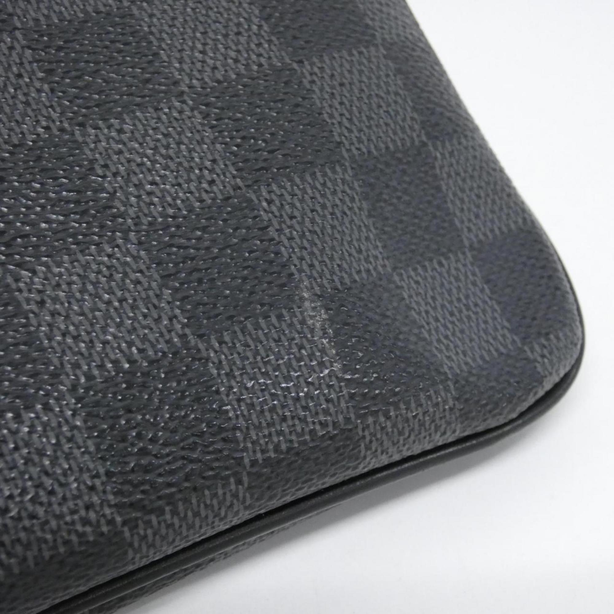 Louis Vuitton Damier Graphite Gray Damier Graphite Shoulder Bag (Pre-Owned)