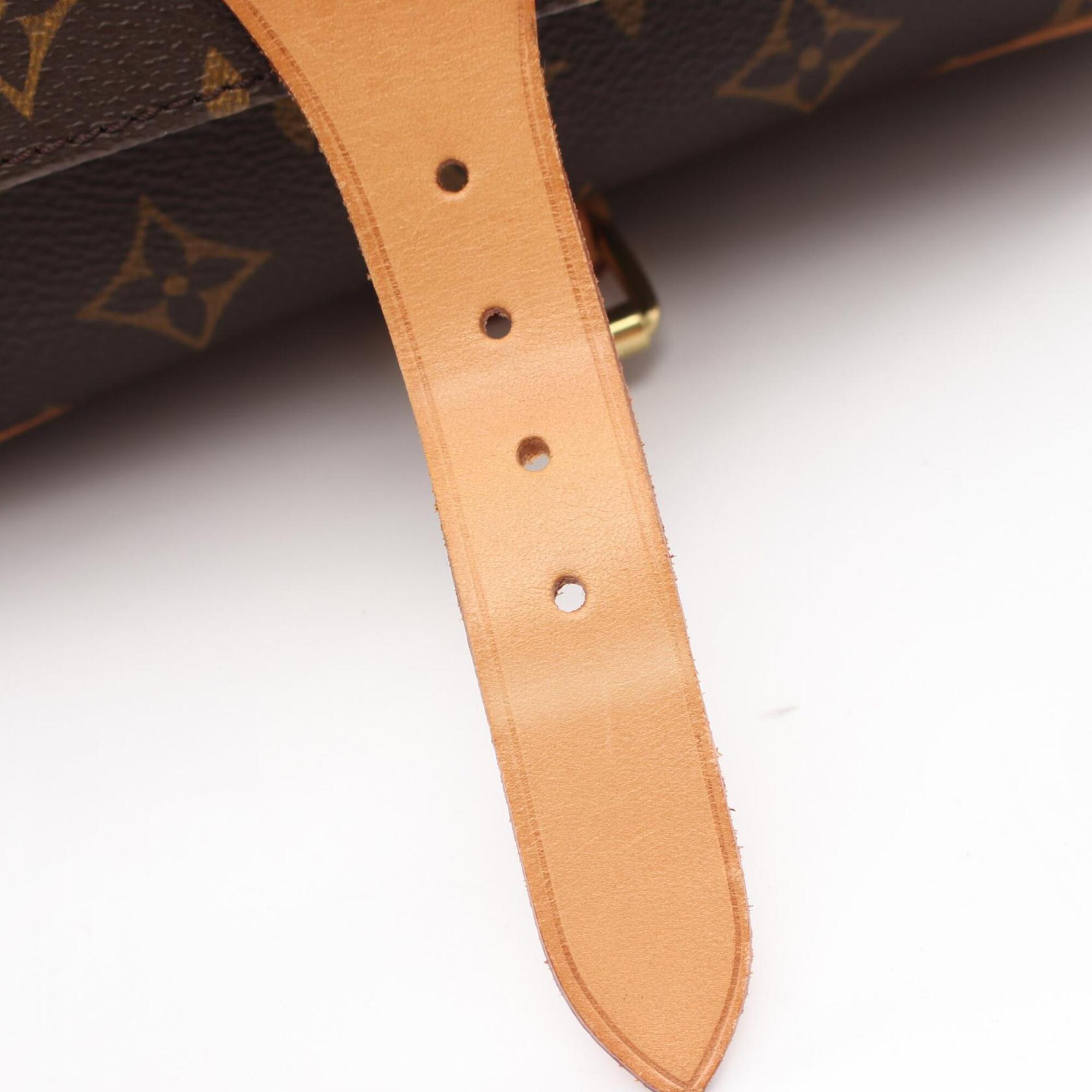 Louis Vuitton Brown Coated Canvas Pvc Monogram Leather Handbag Shoulder Bag (Pre-Owned)