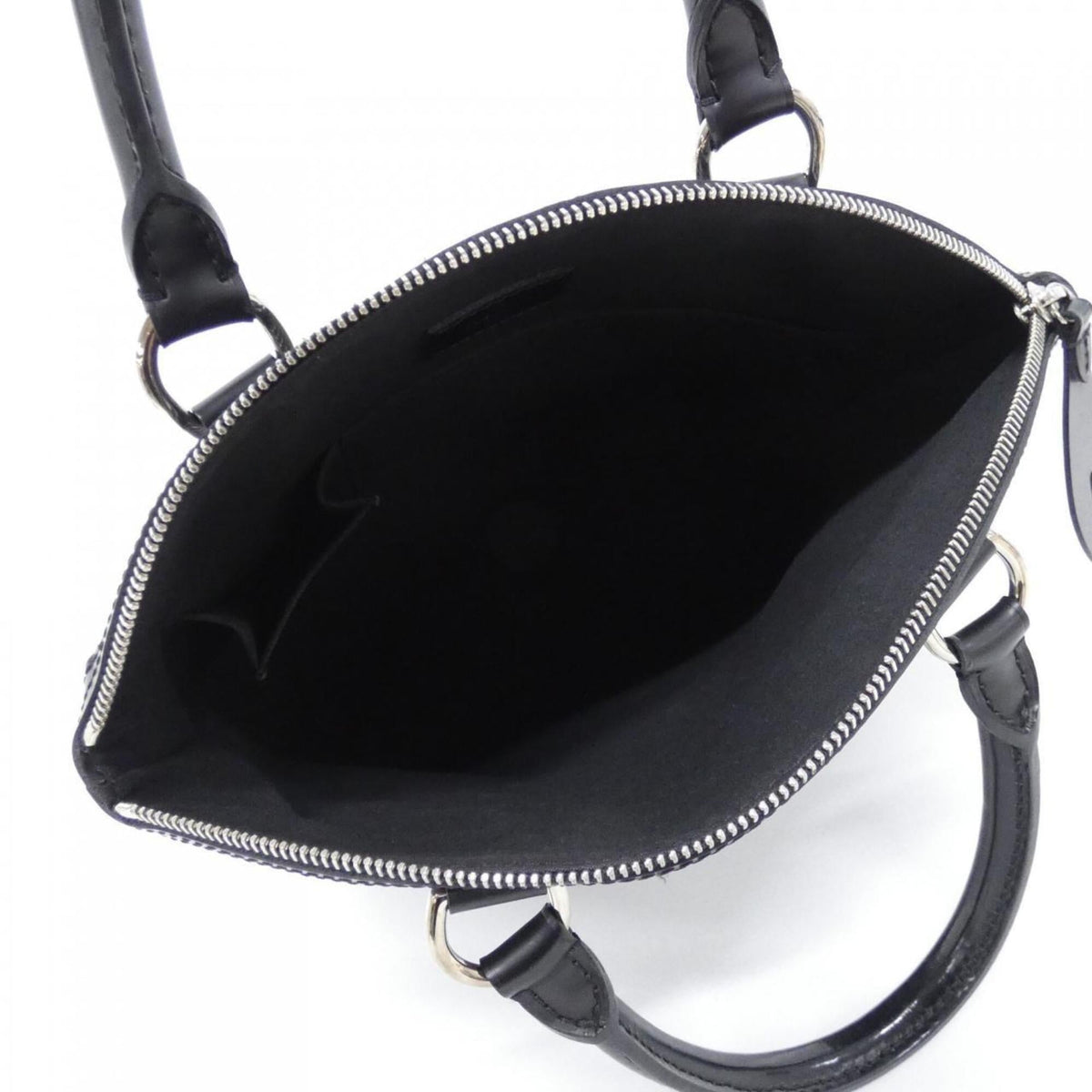 Louis Vuitton Black Leather Handbag (Pre-Owned)
