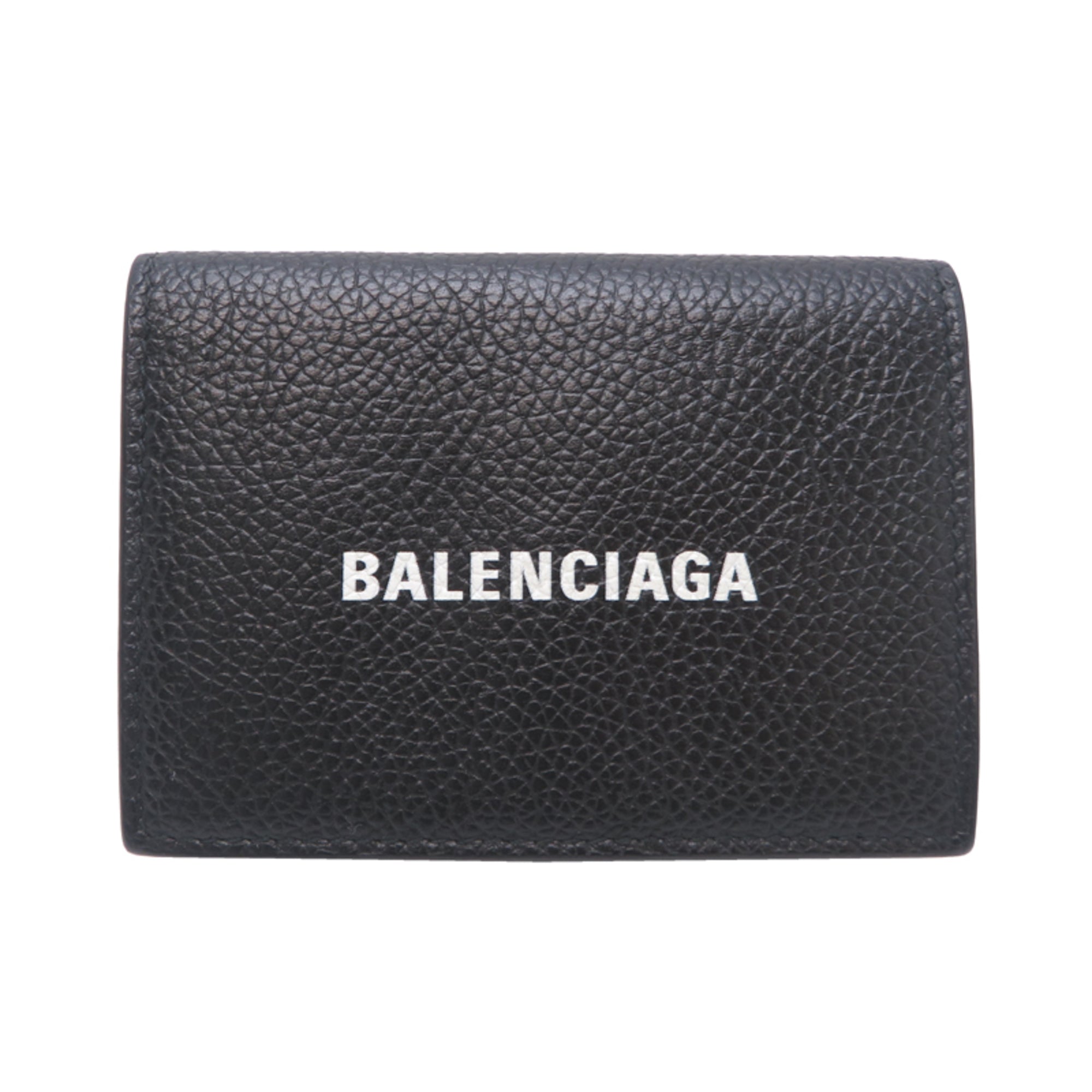Balenciaga Black Leather Wallet (Tri-Fold) (Pre-Owned)