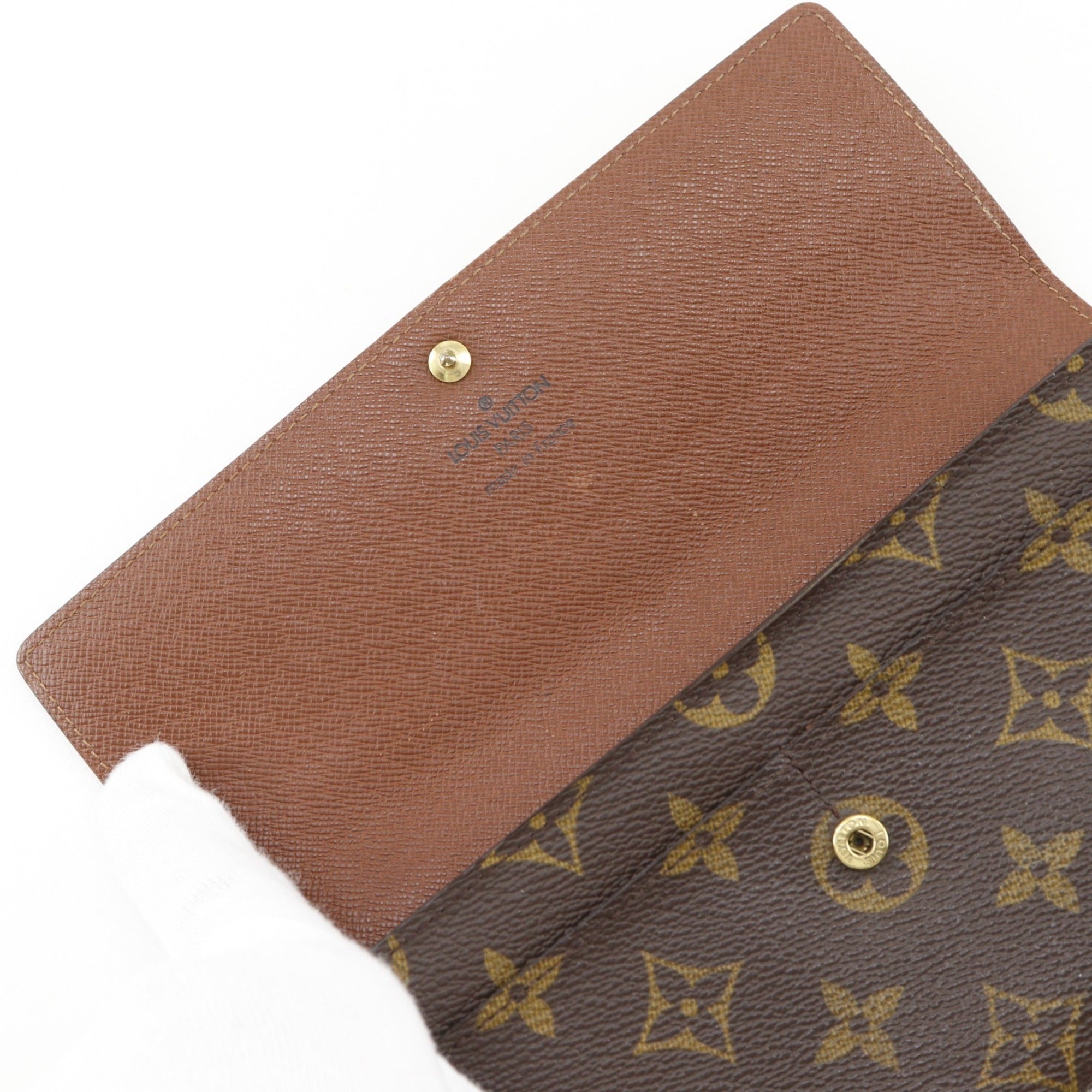 Louis Vuitton Monogram Brown Monogram Long Wallet (Bi-Fold) (Pre-Owned)