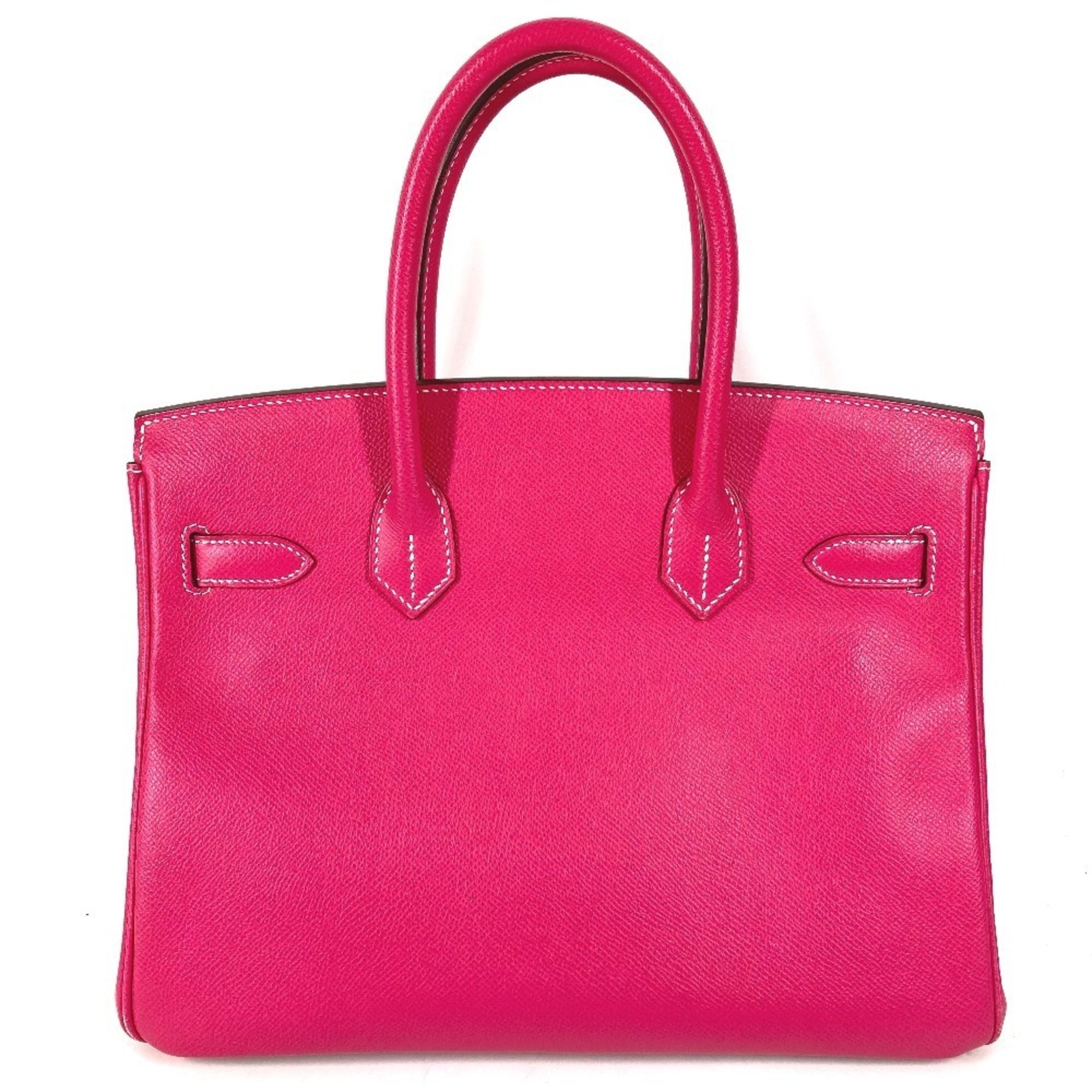 Hermes Pink Rose Tyrien Epsom Leather Handbag Tote Bag (Pre-Owned)