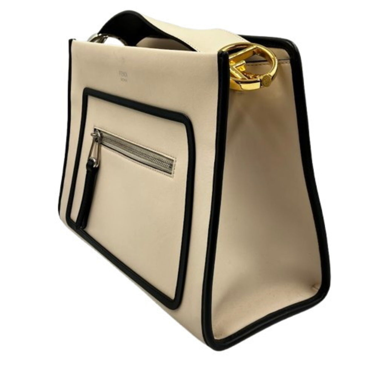 Fendi Beige Leather Handbag (Pre-Owned)