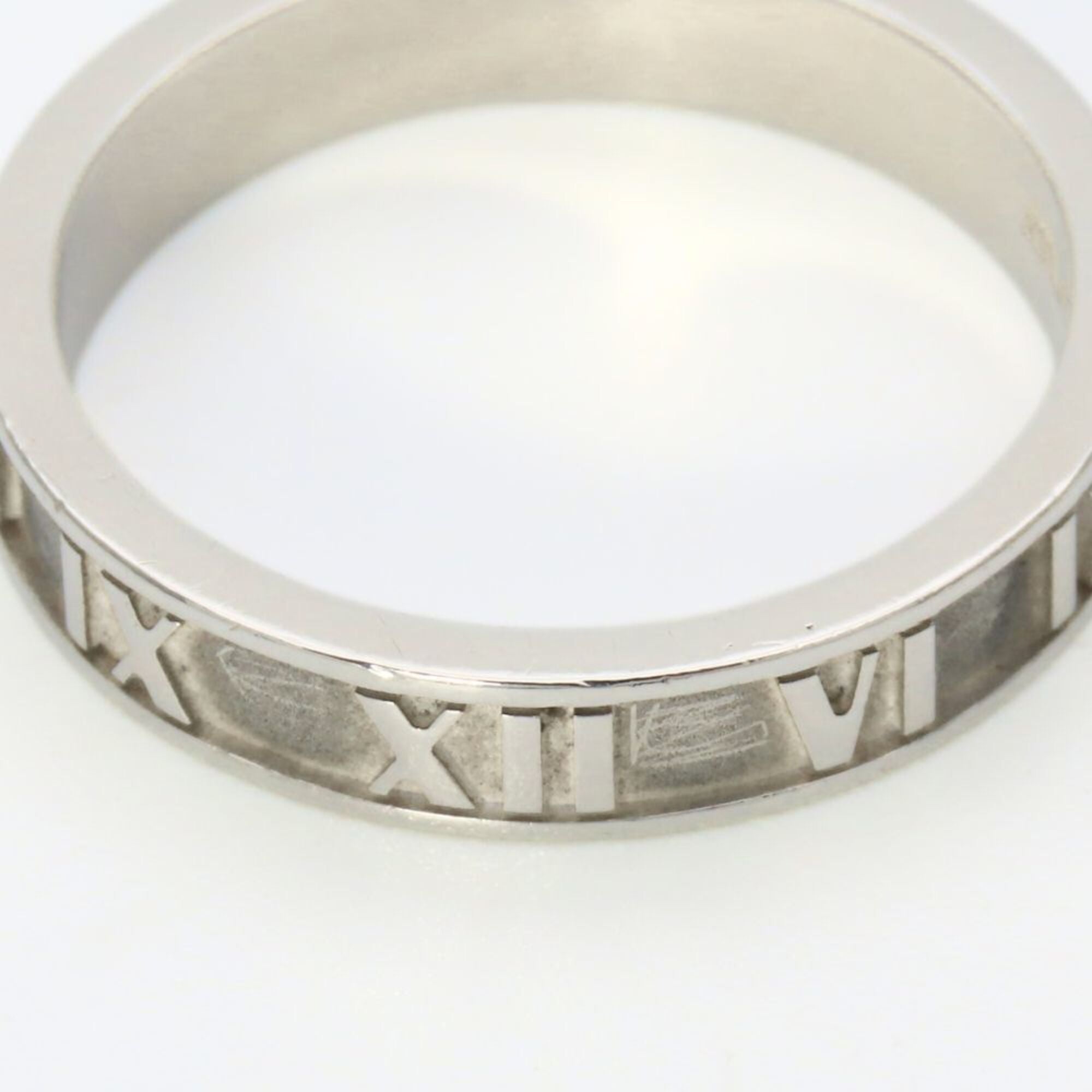 Tiffany Atlas Silver Silver 925 Band Ring (Pre-Owned)