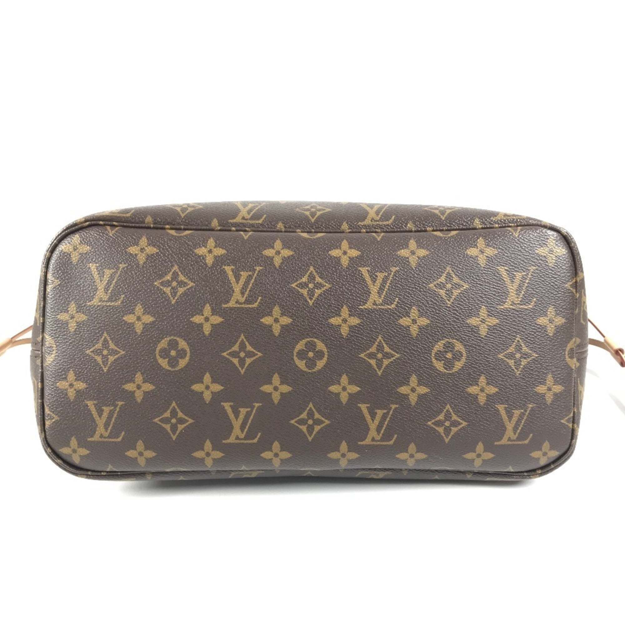 Louis Vuitton Brown Cerise Red Color Monogram Canvas Handbag Shoulder Bag Tote Bag (Pre-Owned)