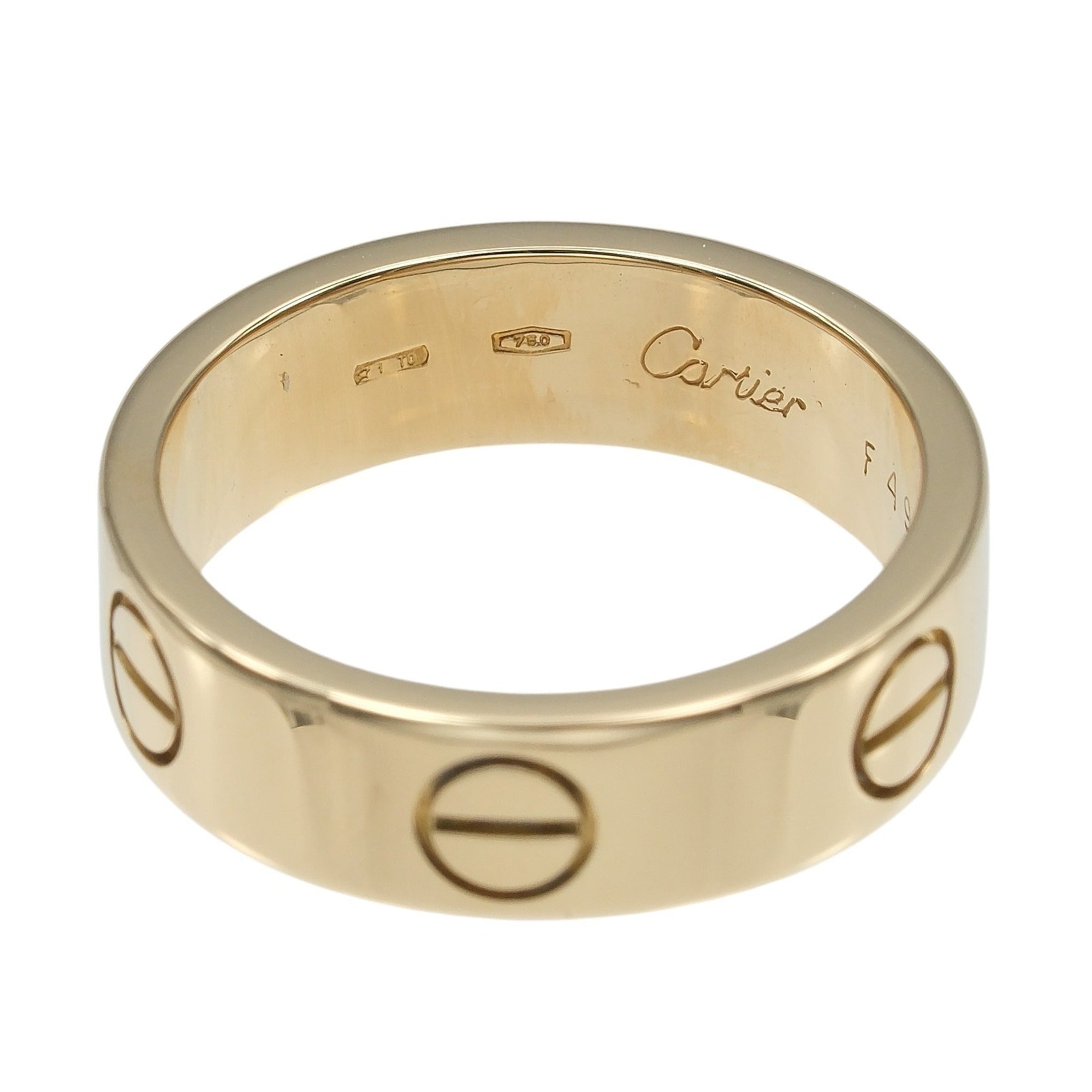 Cartier Love Yellow Gold (18K) Band Ring (Pre-Owned)