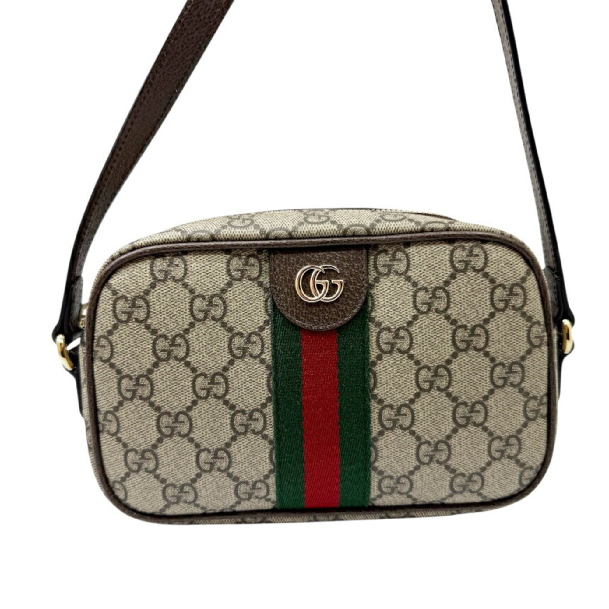 Gucci Beige Gg Canvas Shoulder Bag (Pre-Owned)
