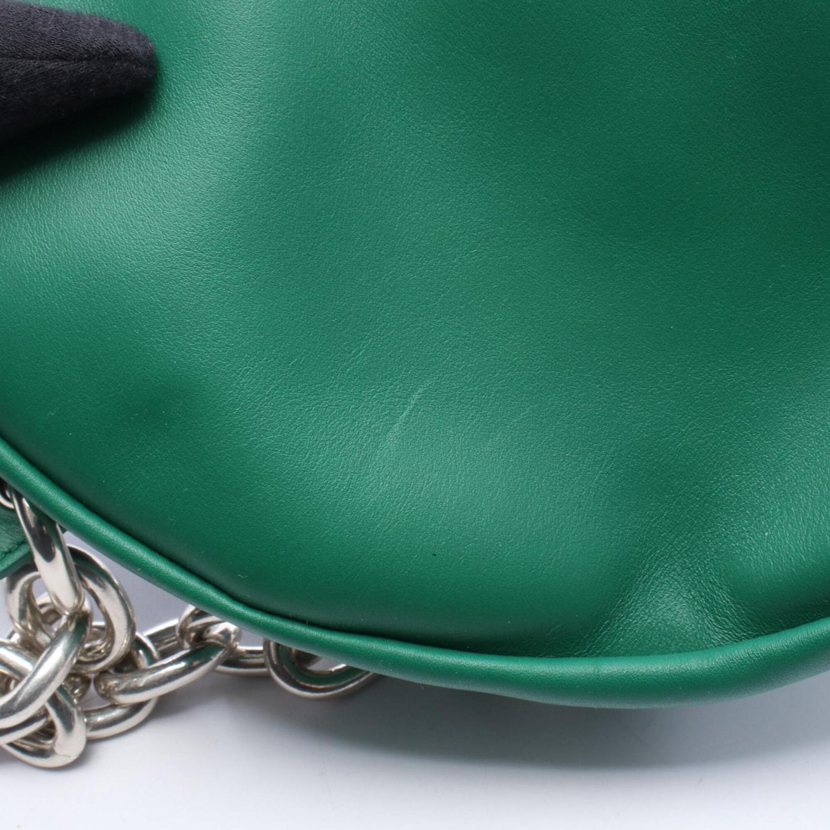 Bottega Veneta Green Leather Fanny Pack Handbag Pouch (Pre-Owned)