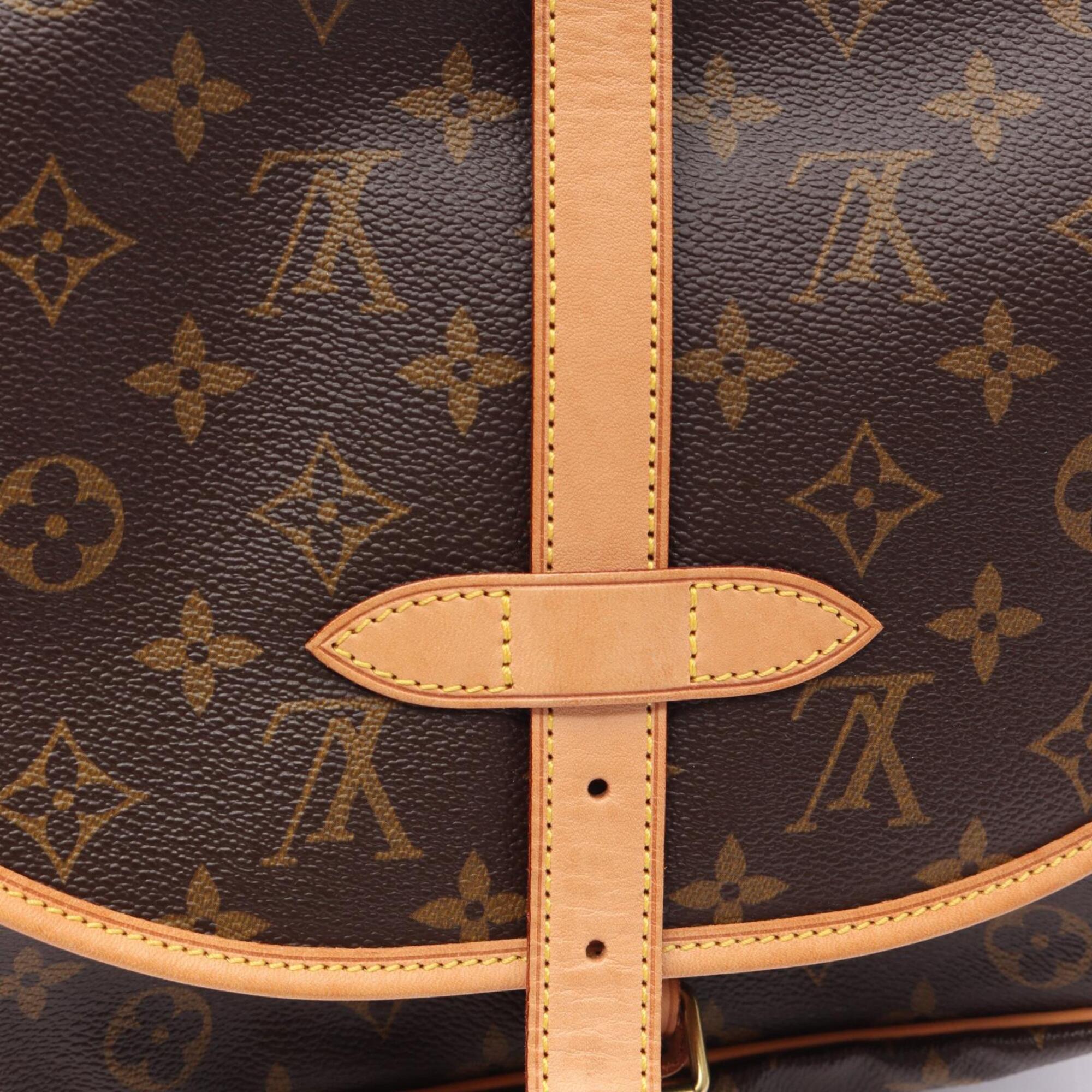 Louis Vuitton Brown Monogram Monogram Leather Handbag Shoulder Bag (Pre-Owned)