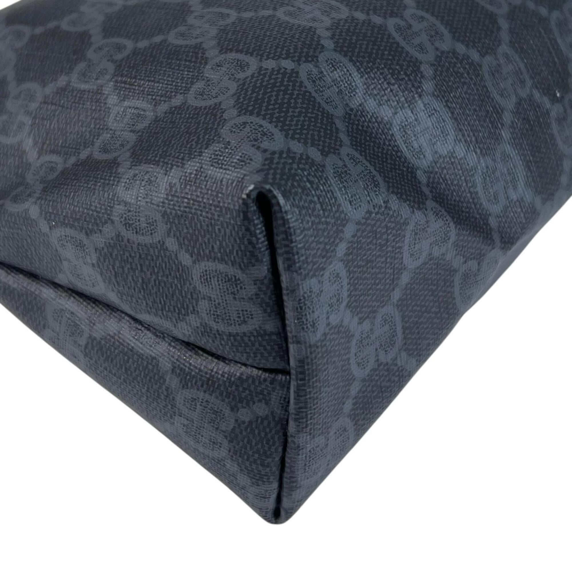 Gucci Black Gray Pvc Clutch Bag Pouch (Pre-Owned)