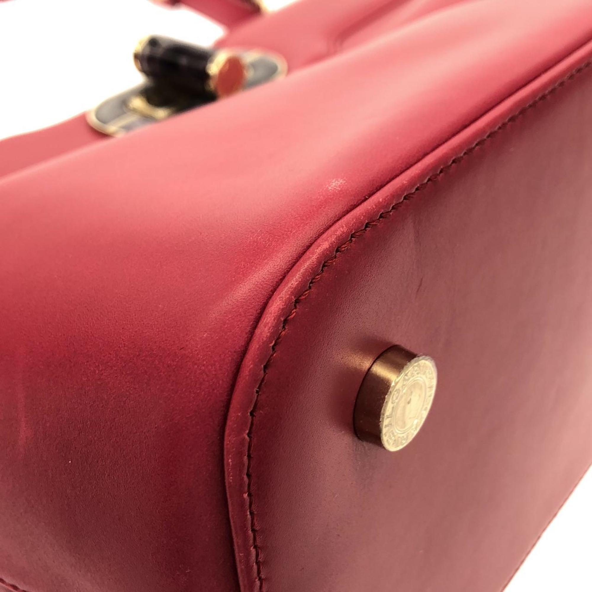 Bvlgari Pink Leather Handbag (Pre-Owned)