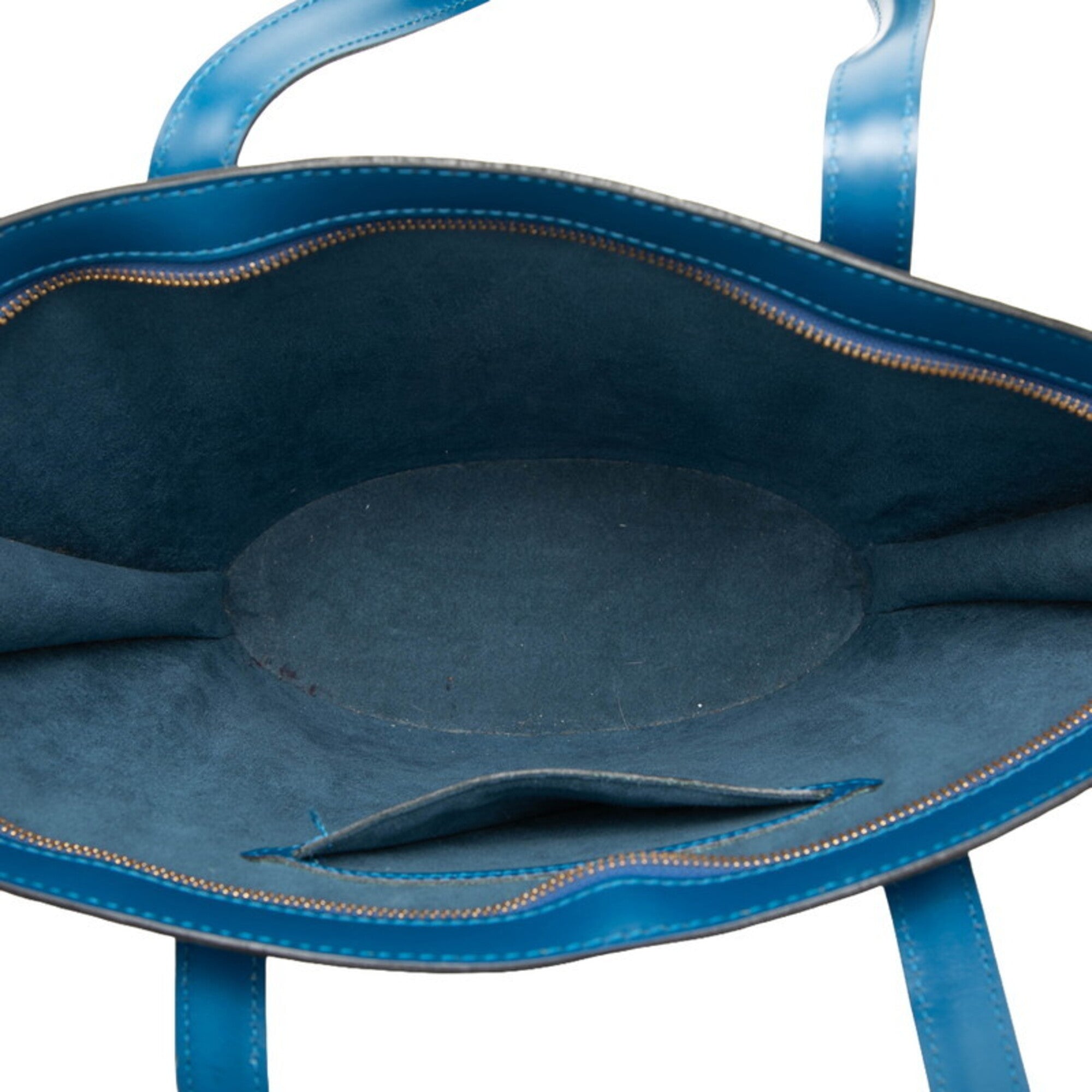 Louis Vuitton Epi Toledo Blue Leather Handbag (Pre-Owned)