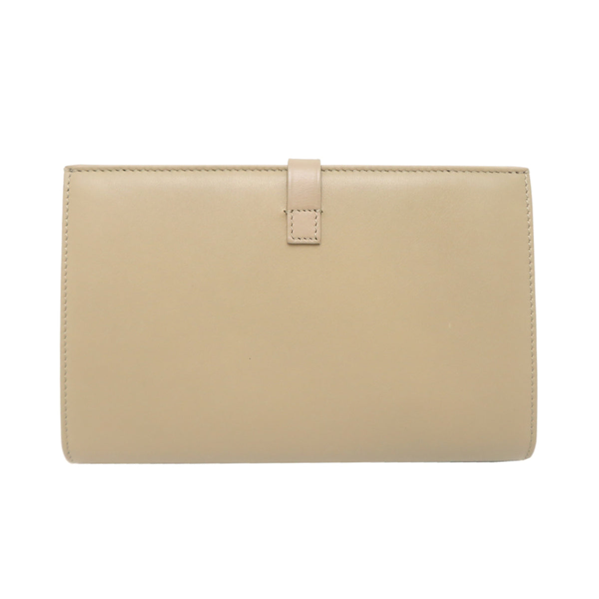 Celine Beige Leather Long Wallet (Bi-Fold) (Pre-Owned)