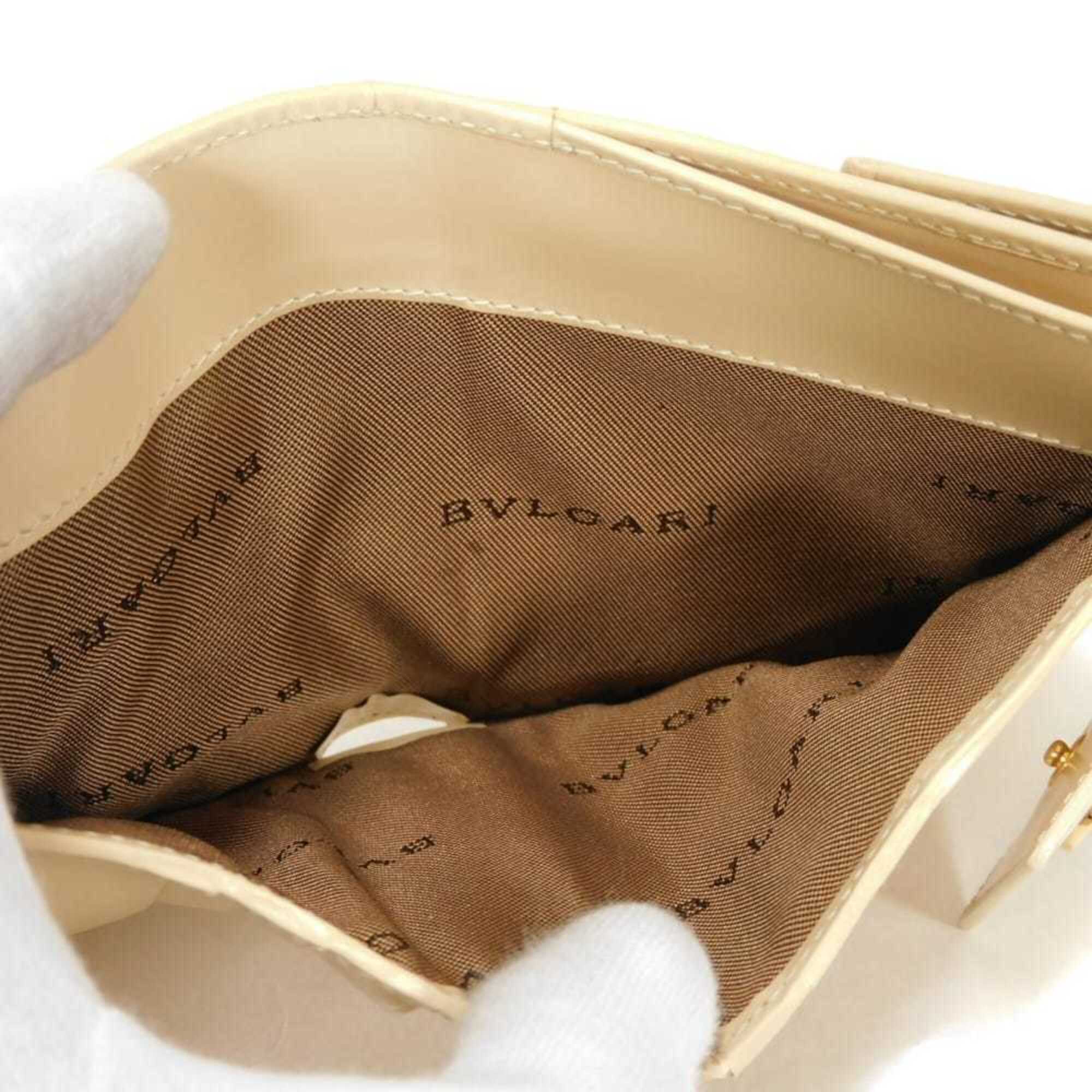 Bvlgari Beige Leather Wallet (Bi-Fold) (Pre-Owned)