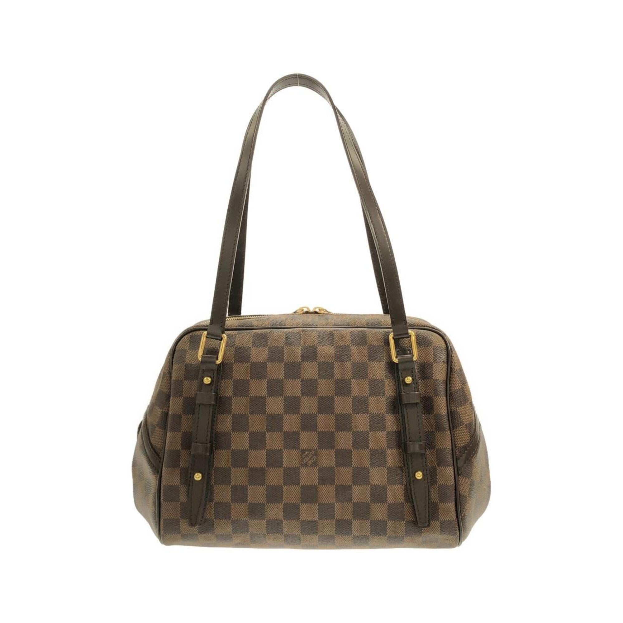 Louis Vuitton Damier Damier Canvas Ebene Damier Canvas Shoulder Bag (Pre-Owned)