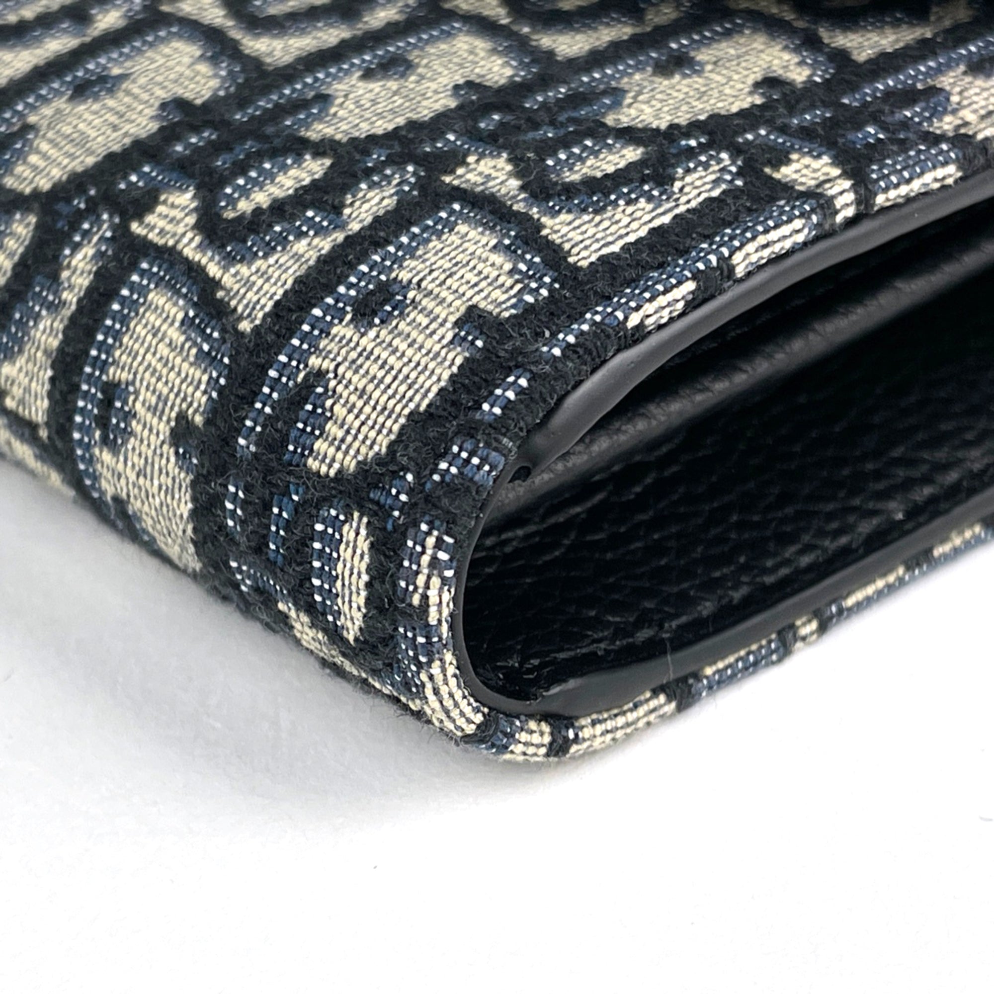 Christian Dior Black Trotter Long Wallet (Bi-Fold) (Pre-Owned)