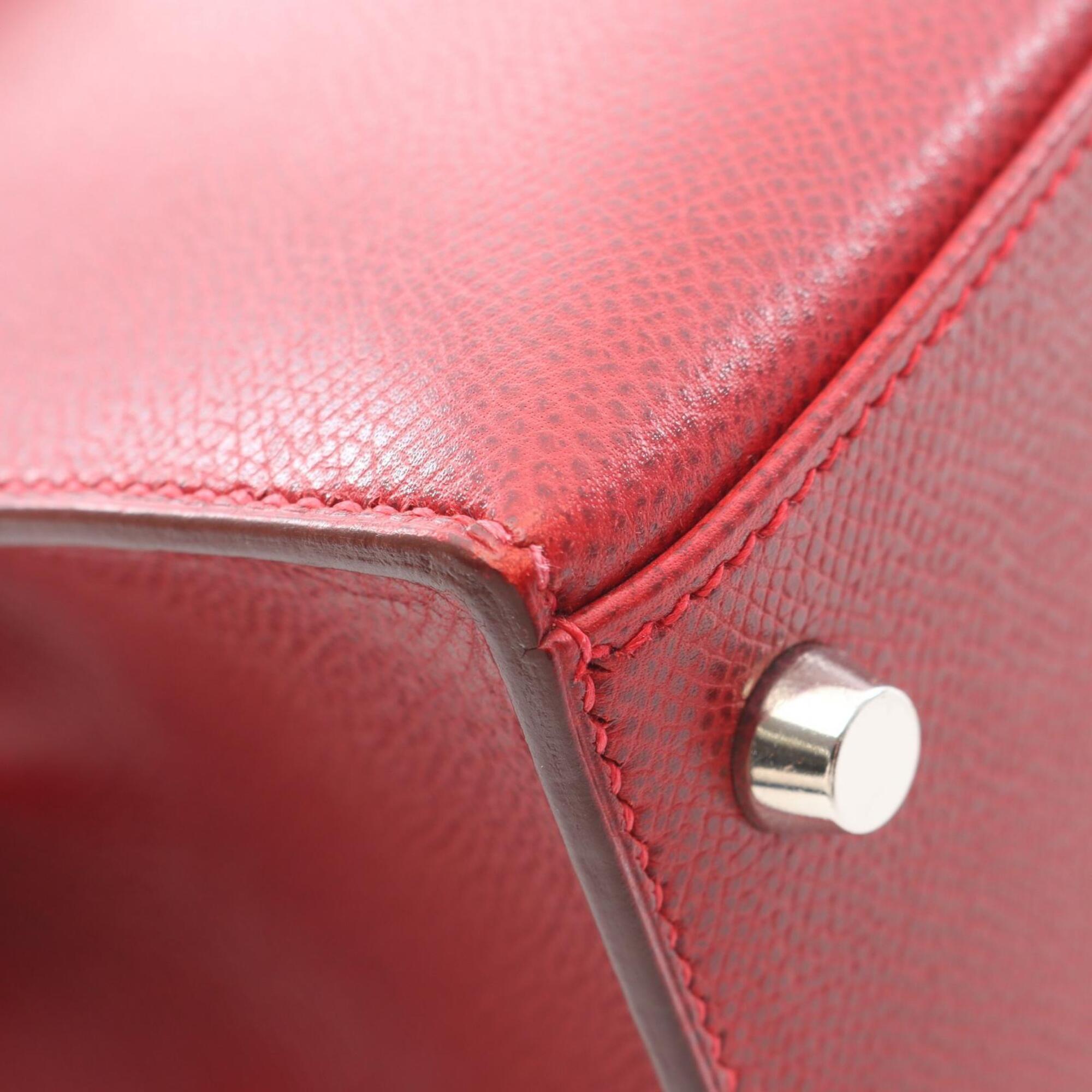 Hermes Red Color Epsom Leather Handbag (Pre-Owned)