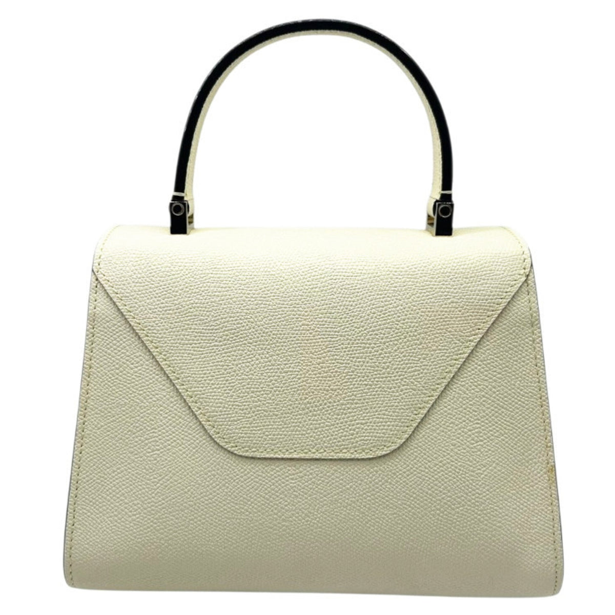 Valextra Off-White Leather Handbag Shoulder Bag (Pre-Owned)