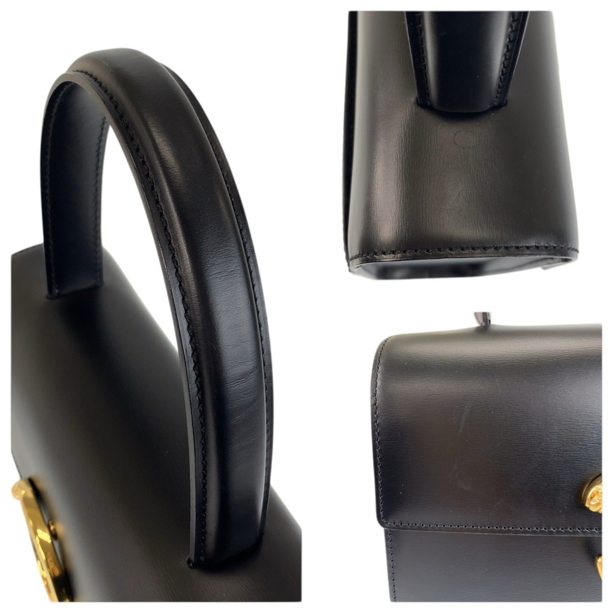 Cartier Black Leather Handbag (Pre-Owned)