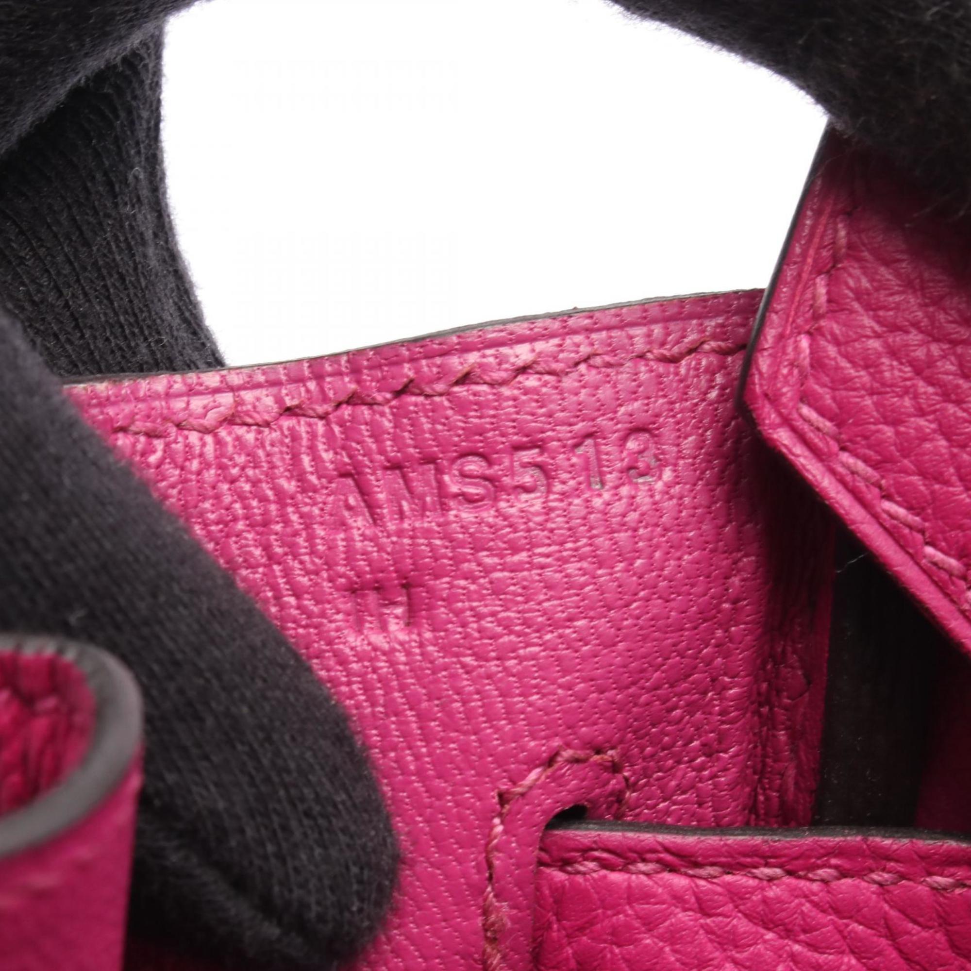 Hermes Pink Leather Handbag (Pre-Owned)
